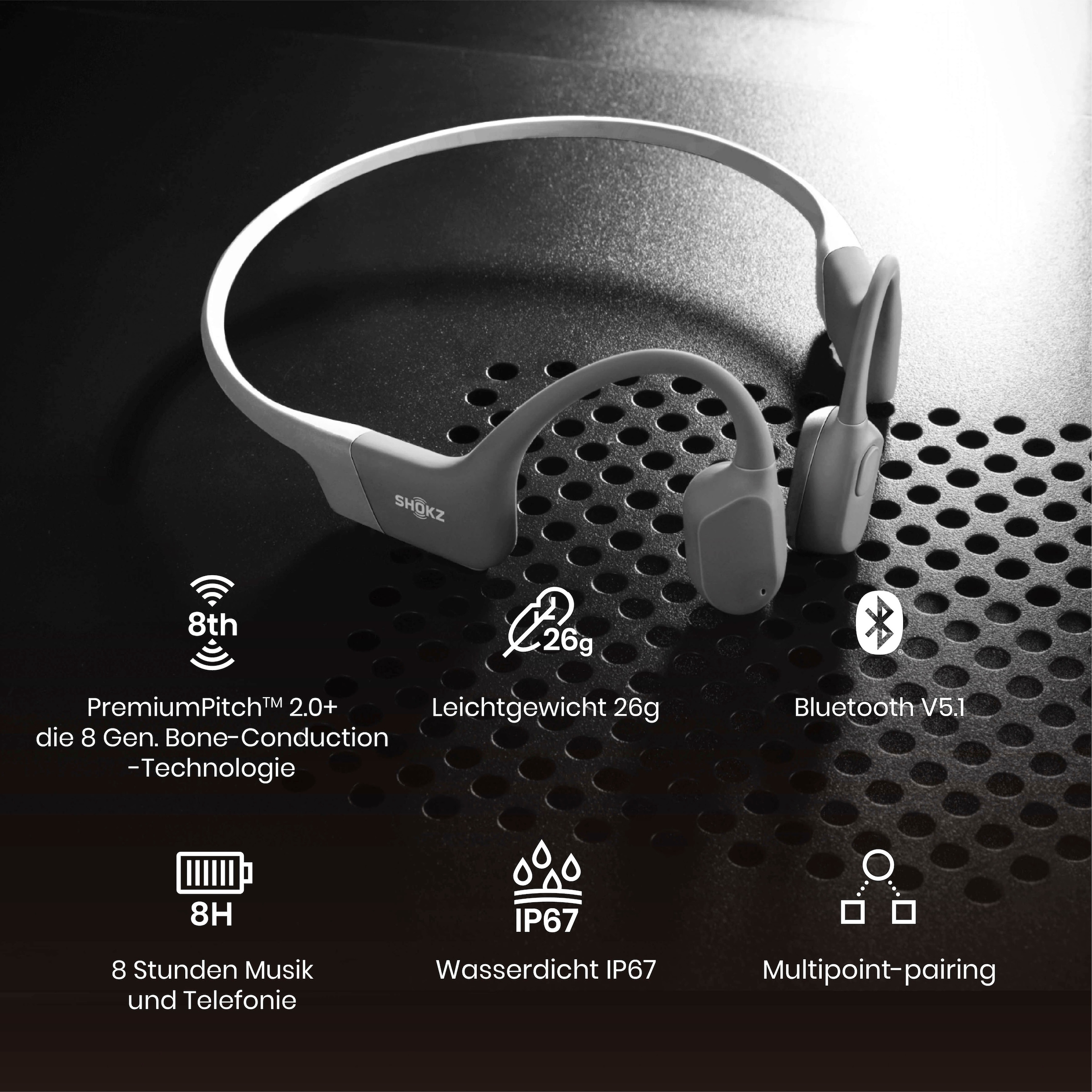 Shokz Sport-Kopfhörer »OpenRun«, Bluetooth