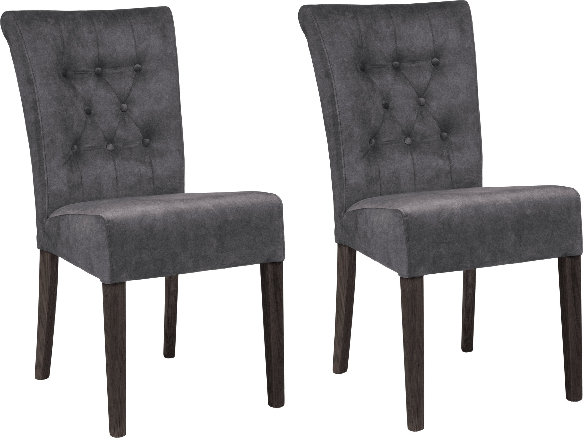 Home affaire Esszimmerstuhl »Queen BESTSELLER«, (Set), 2 St., Samtvelours, günstig online kaufen
