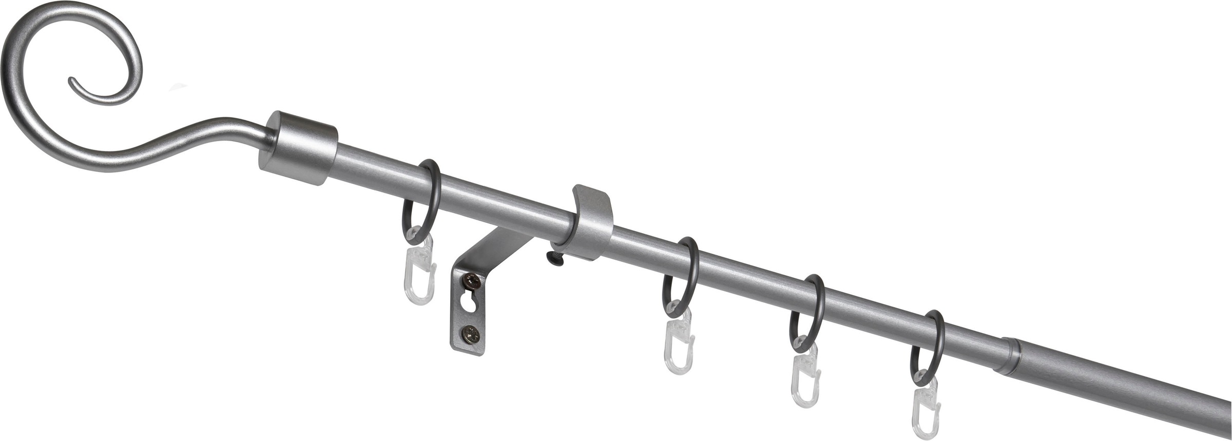 mydeco Gardinenstange »Hook«, 1 läufig-läufig, ausziehbar günstig online kaufen