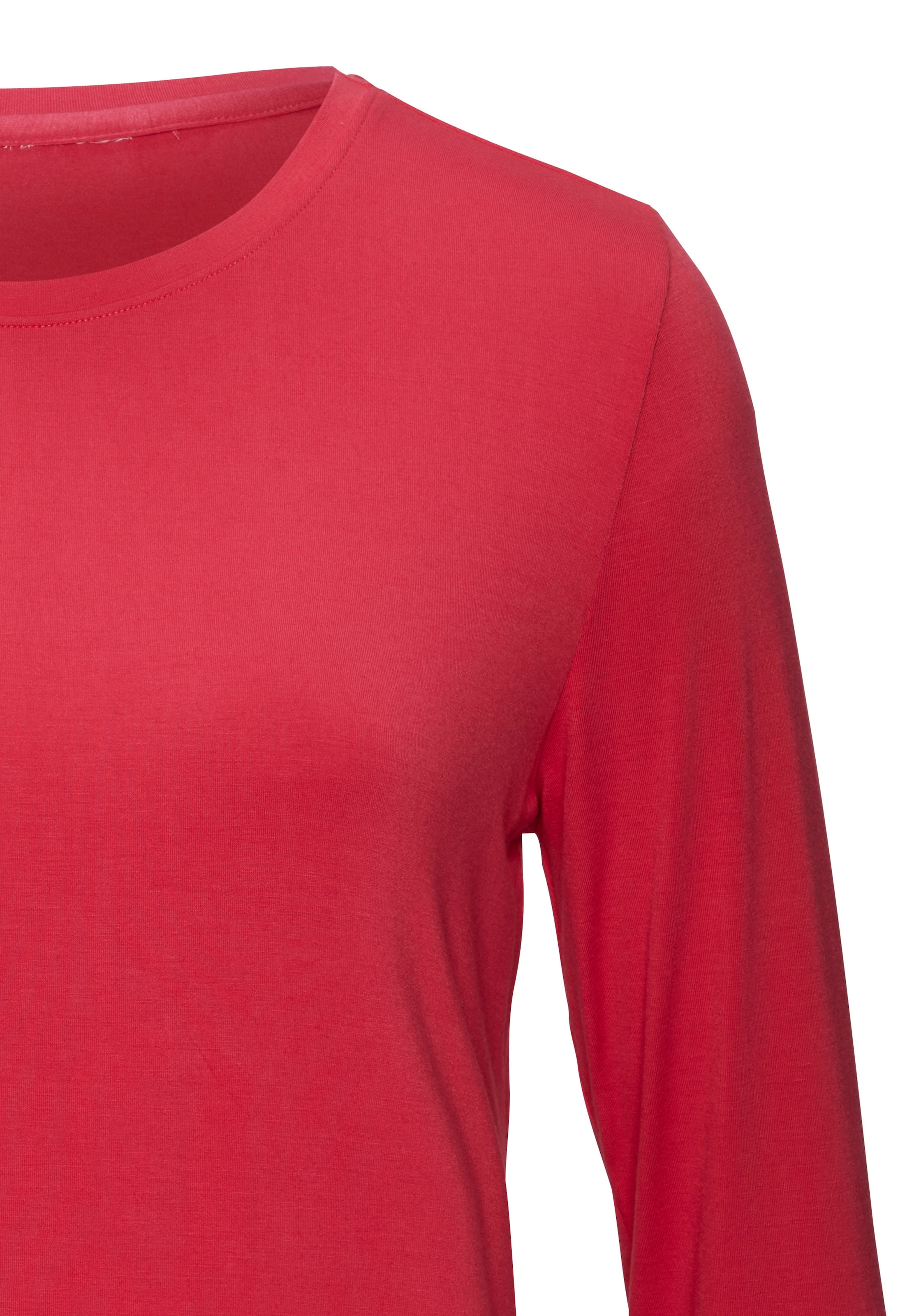LASCANA Langarmshirt »aus weichem Viskose-Stretch«, (2er-Pack)