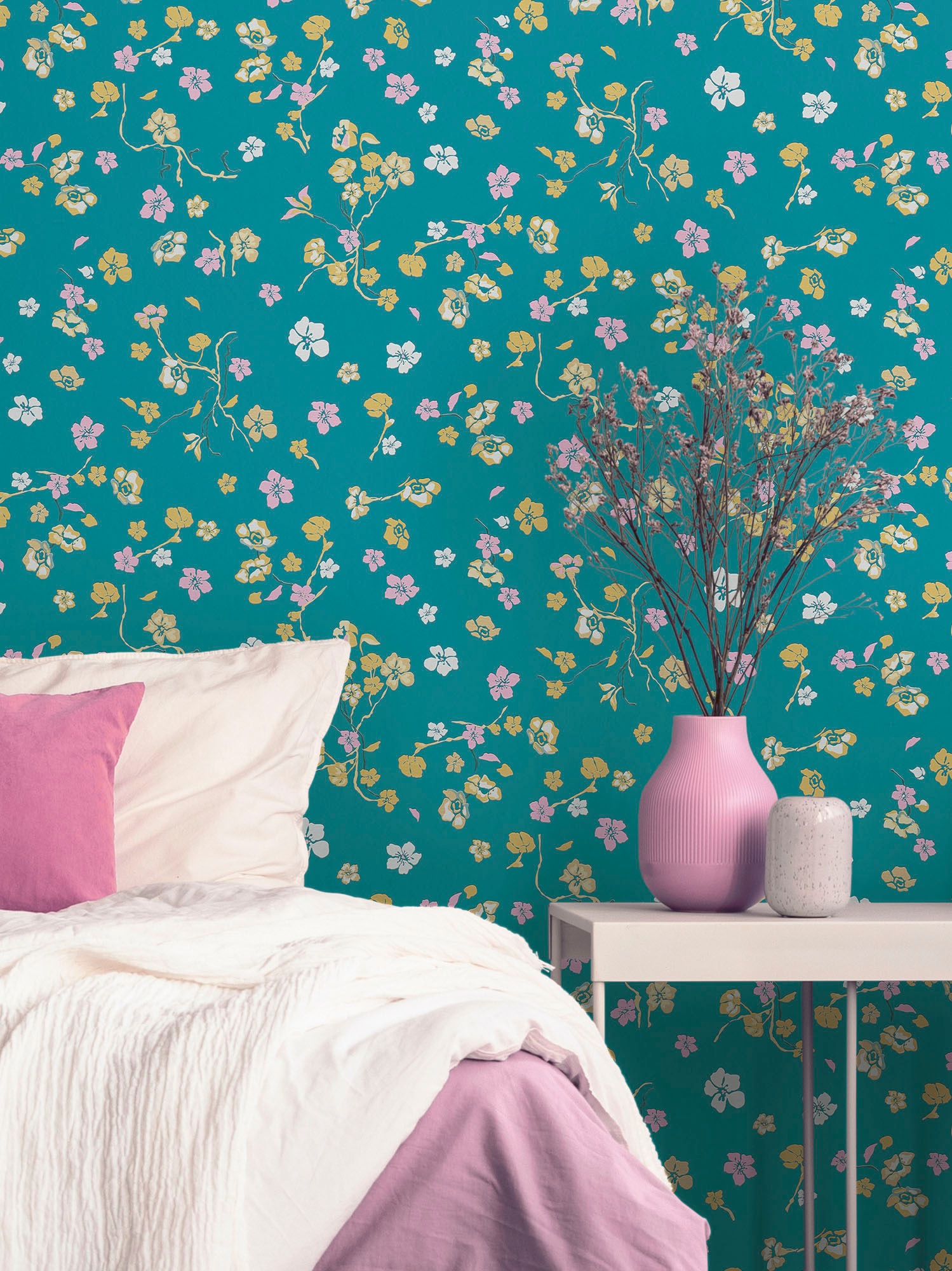living walls Vliestapete »House of Turnowsky Designer Blumentapete«, matt, extravagant Kunst Floral verspielt