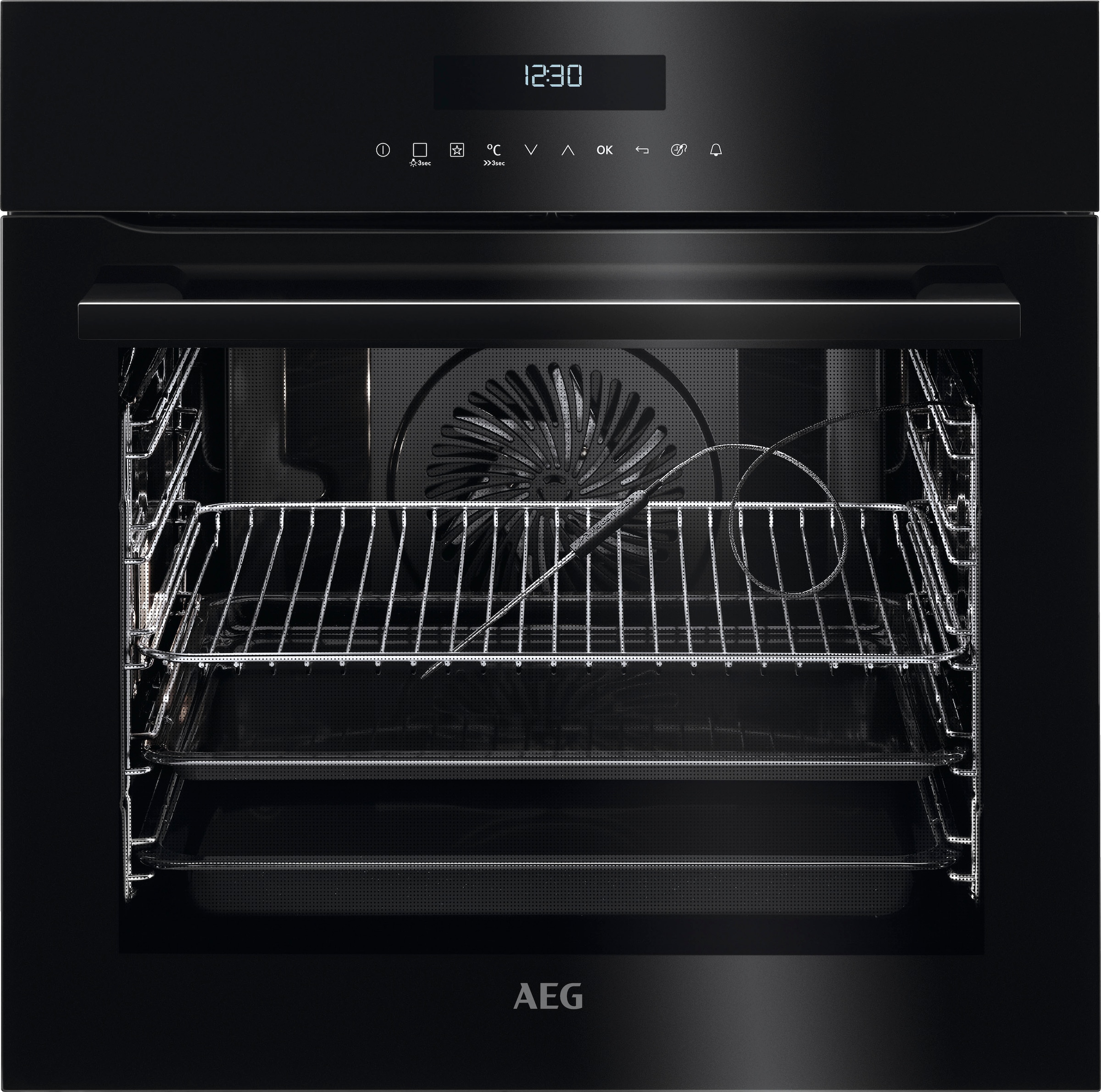 AEG Einbaubackofen 8000 »BPE742220B 944187753«, mit Vollauszug, Pyrolyse-Se günstig online kaufen