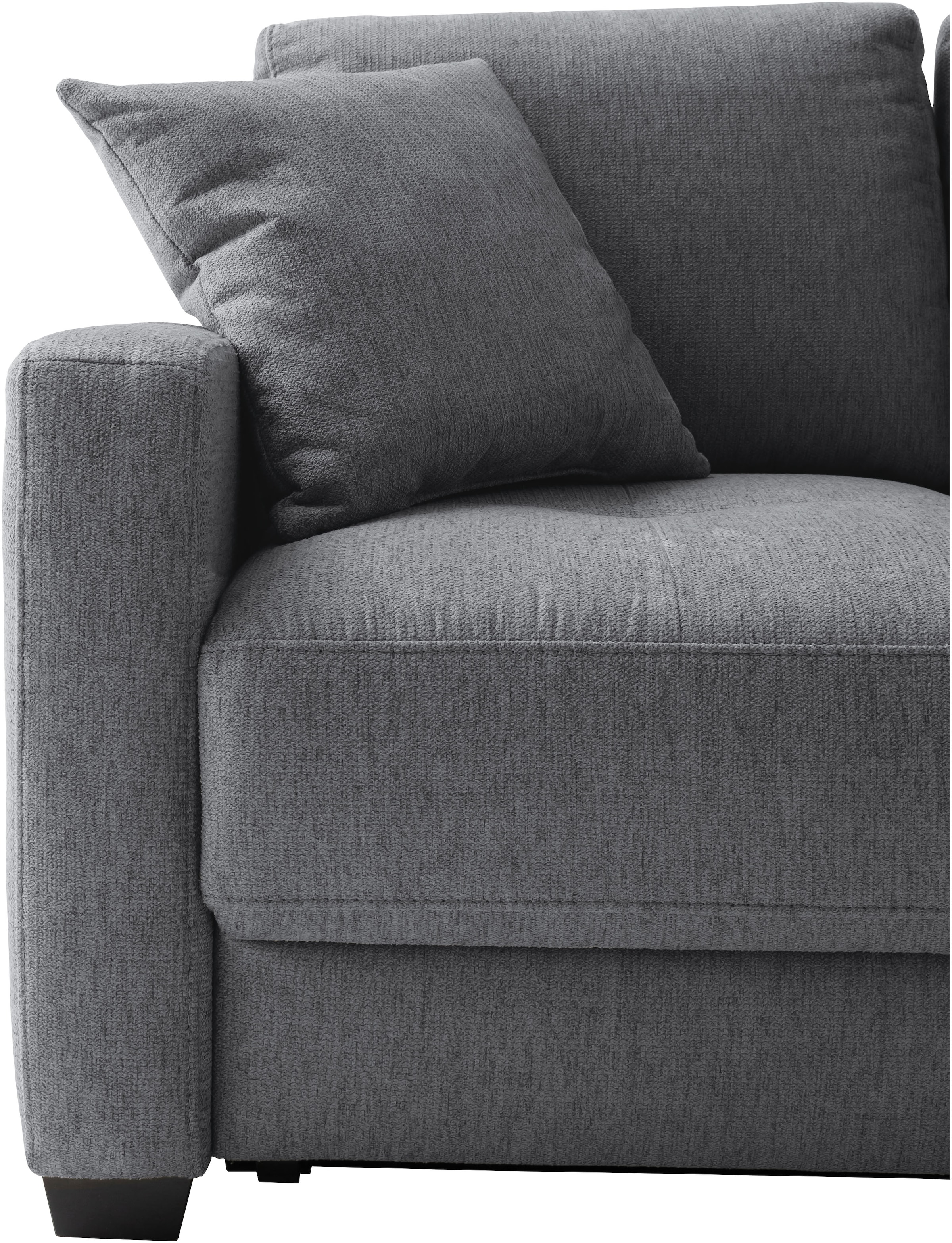 Mr. Couch Ecksofa »Pierre, L-Form mit Taschenfederkern«, mit DuraSpring-Taschenfederkern bis 140 kg belastbar