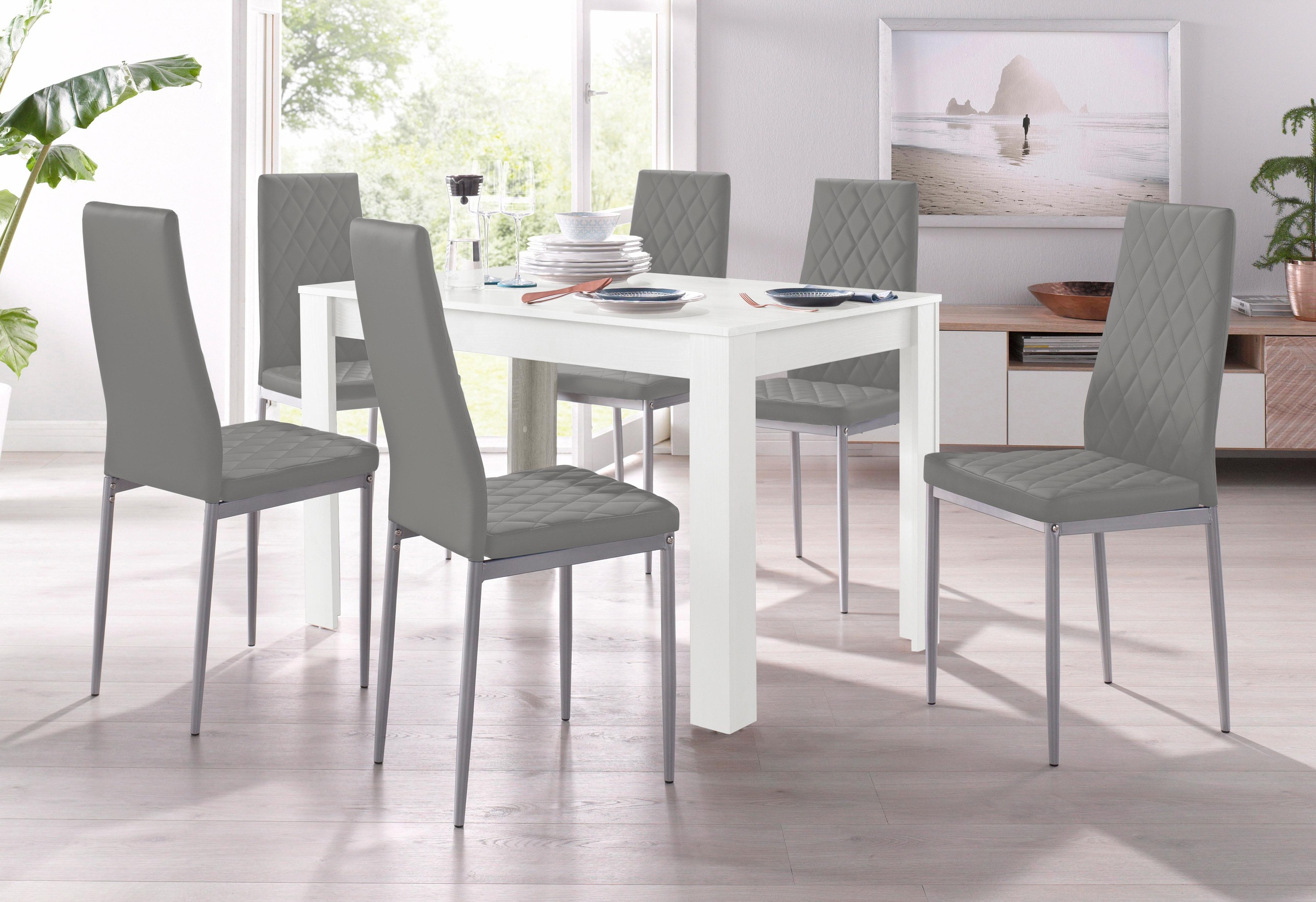 INOSIGN Essgruppe »TOPSELLER! Tisch, Stuhl, OTTOs Choice« Set, 5tlg. Set. T günstig online kaufen