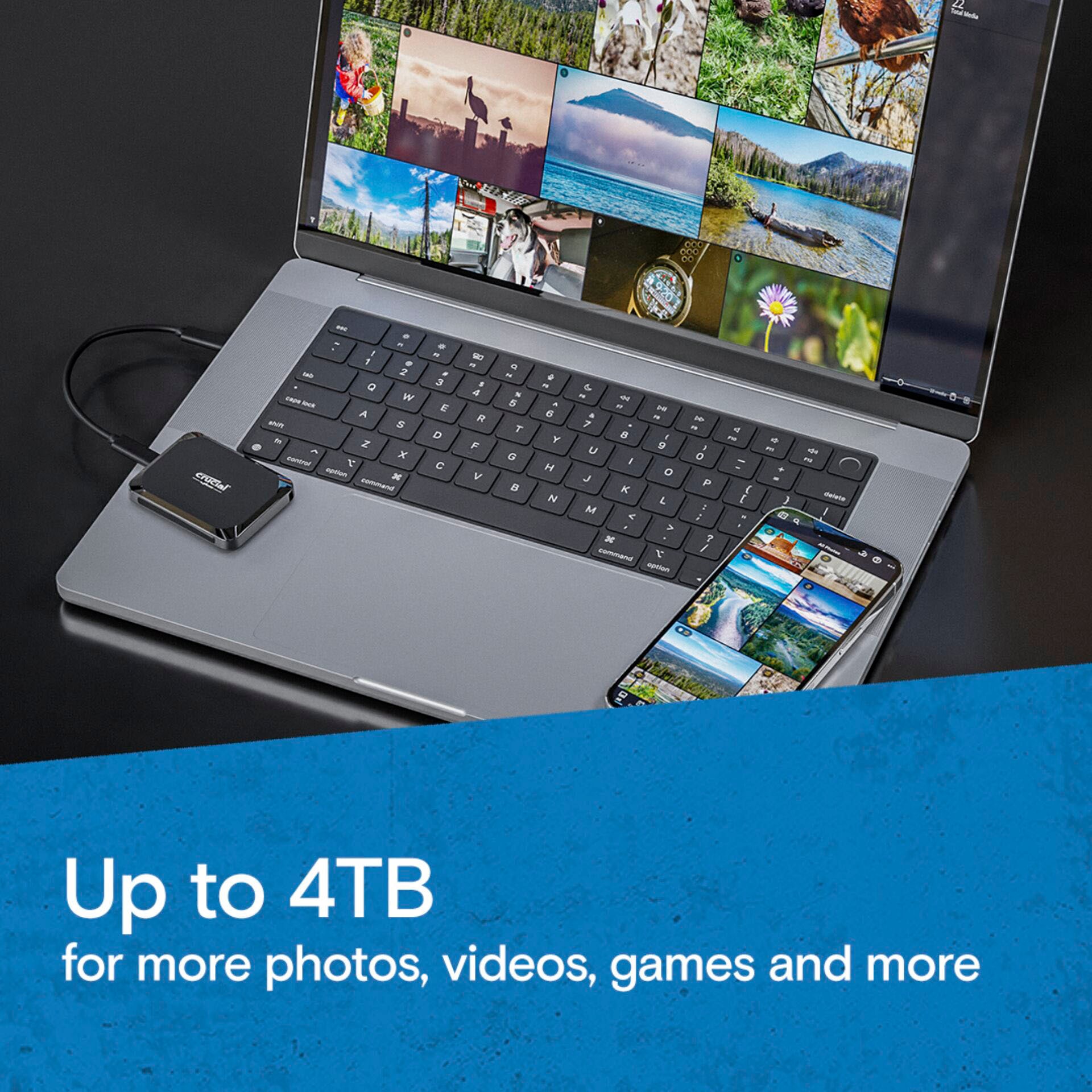 Crucial externe SSD »X9 2 TB« 2 TB Anschluss USB-C