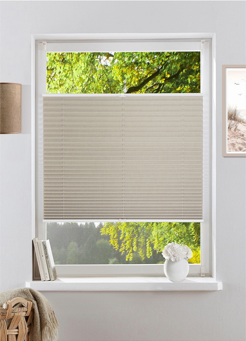Otto Home Plissee "Willa" Gr. 4, beige (natur), 130cm, 70cm