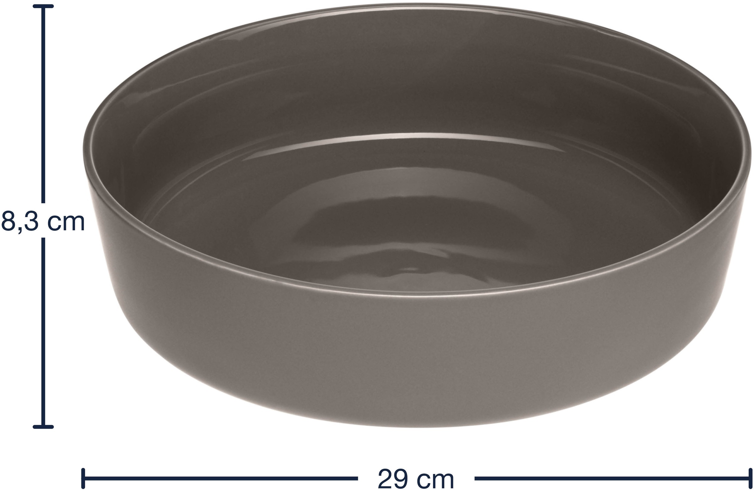 LEONARDO Schale »Keramikschale ROMA, 29 cm«, 1 tlg., aus Keramik, spülmaschinengeeignet