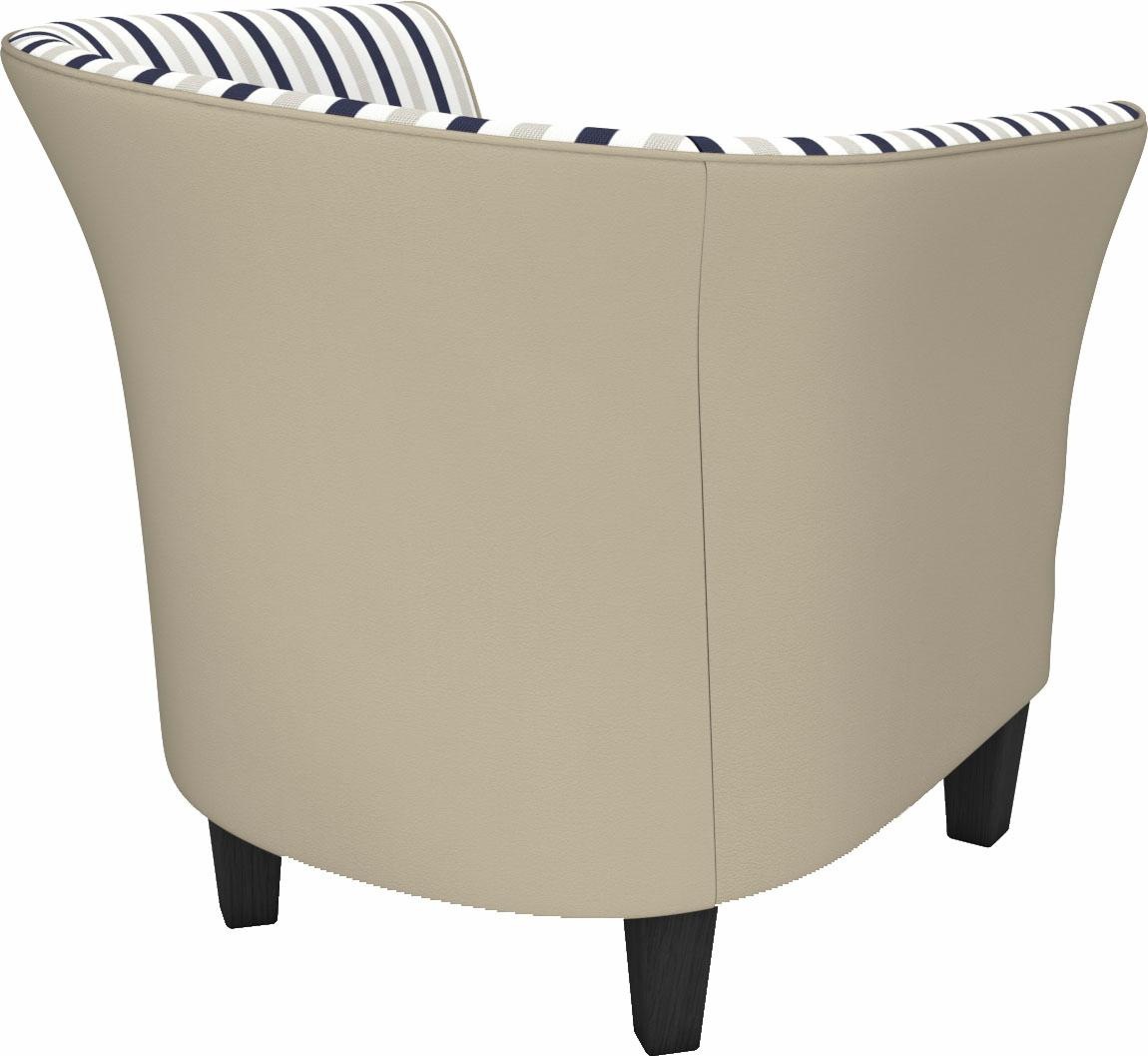 Max Winzer® Cocktailsessel »Luisa, Loungesessel«, in runder Form, zum Selbstgestalten