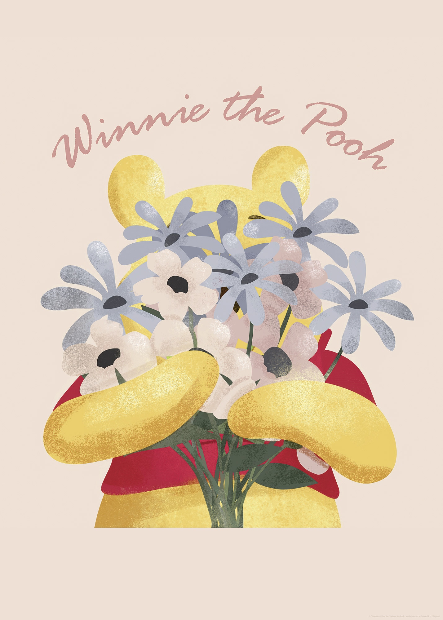Komar Wandbild »Disney Winnie the Pooh Into The Blooms«, Disney, (Set, 1 St.), 50 x 70 cm (Breite x Höhe) - Kinderzimmer, Dekoration