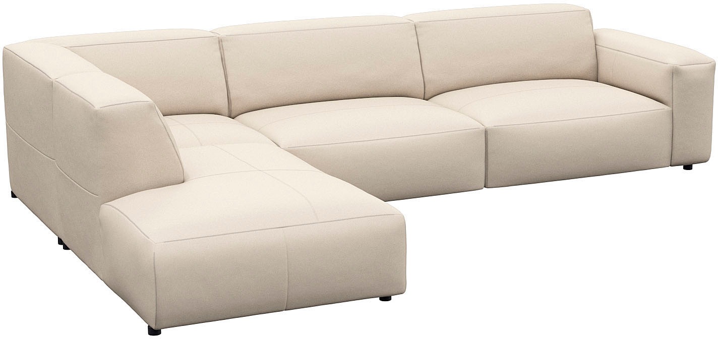 FLEXLUX Ecksofa »Lucera, super bequem durch hochwertigen Sitzaufbau mit Kaltschaum«, modern & anschmiegsam, L-Form, Designsofa