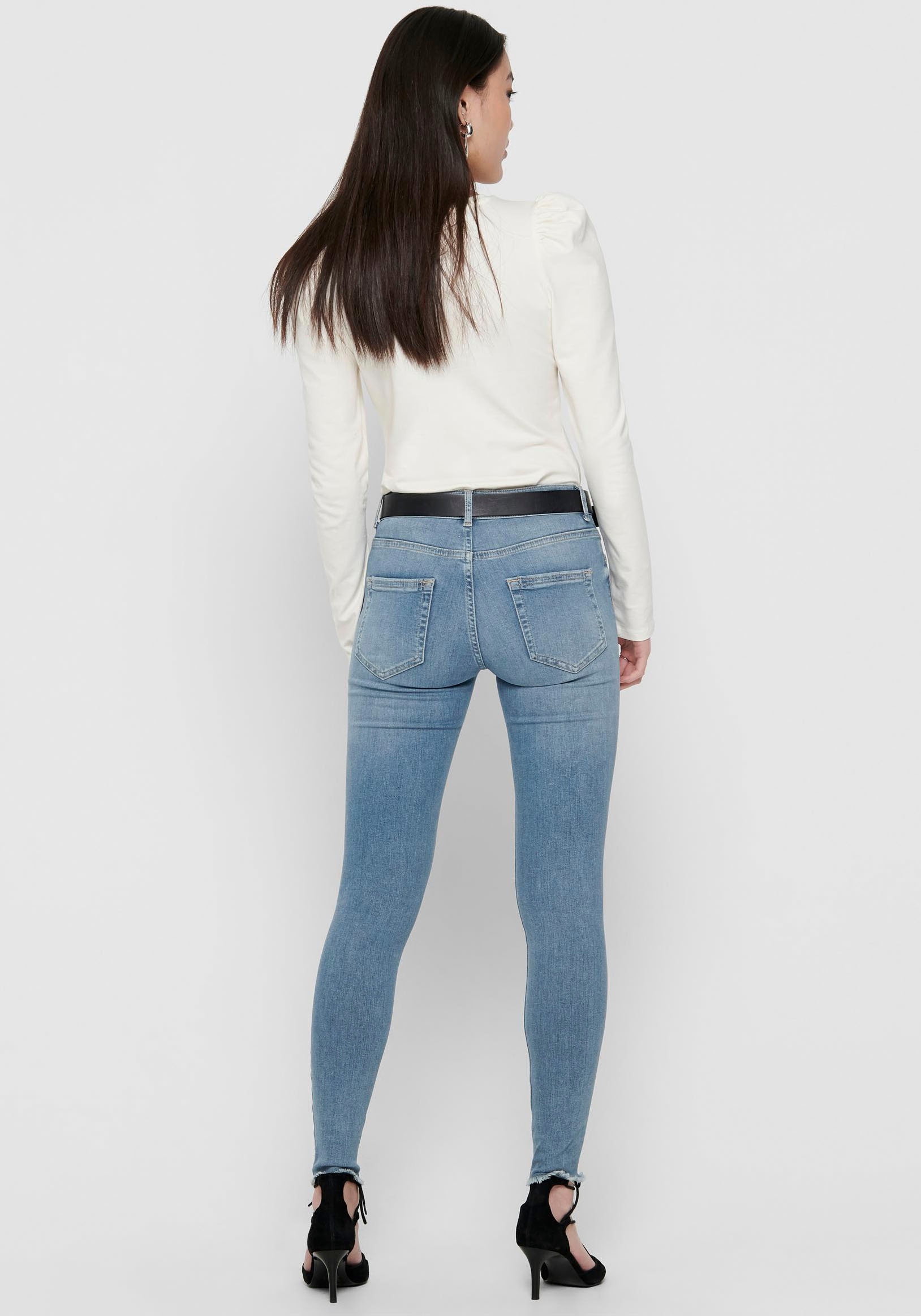 ONLY Ankle-Jeans »ONLBLUSH MID SK AK RAW REA1467«