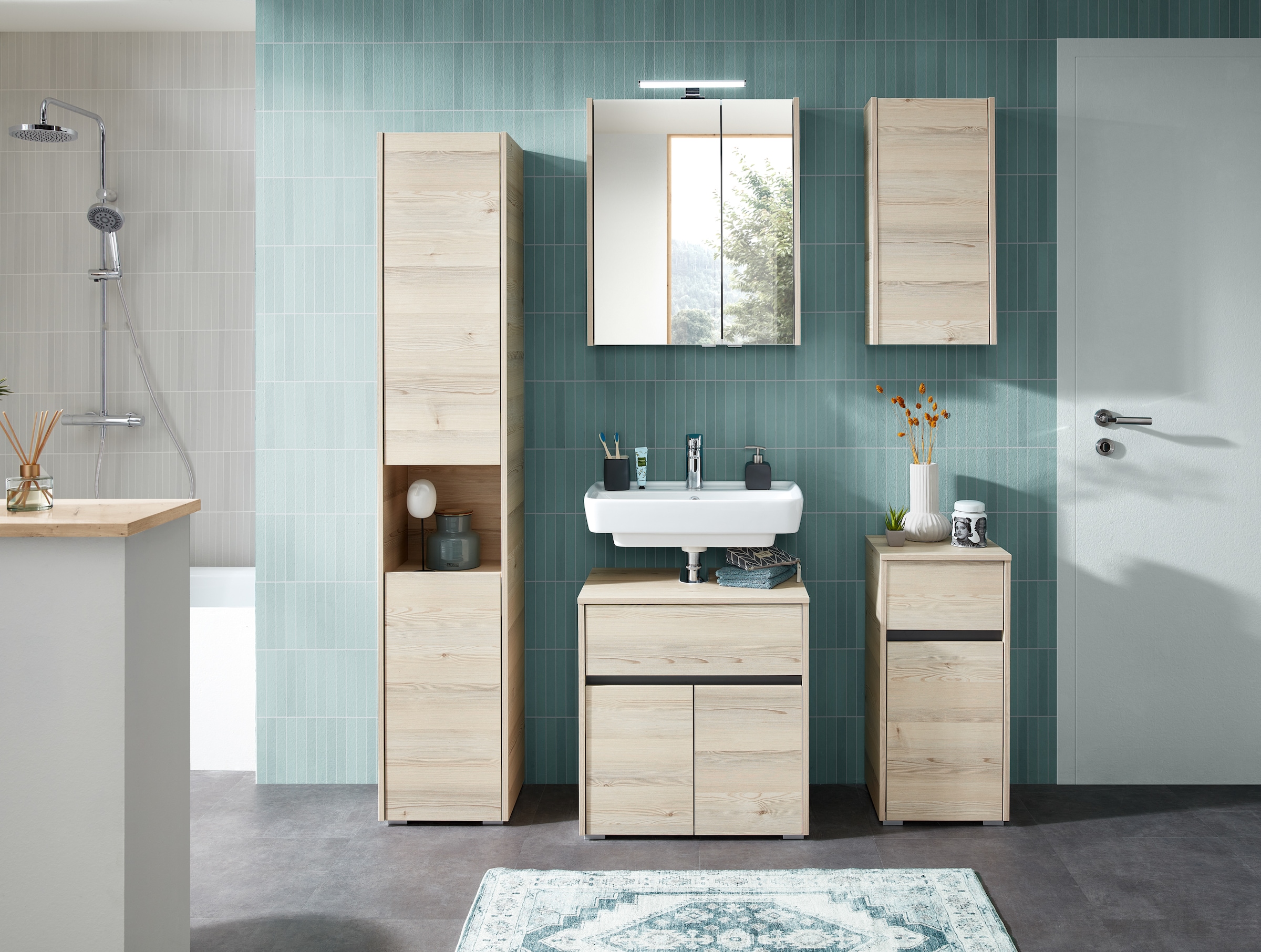 Saphir Badmöbel-Set »Quickset 393« Komplett-Set, 5 Stk. tlg. günstig online kaufen