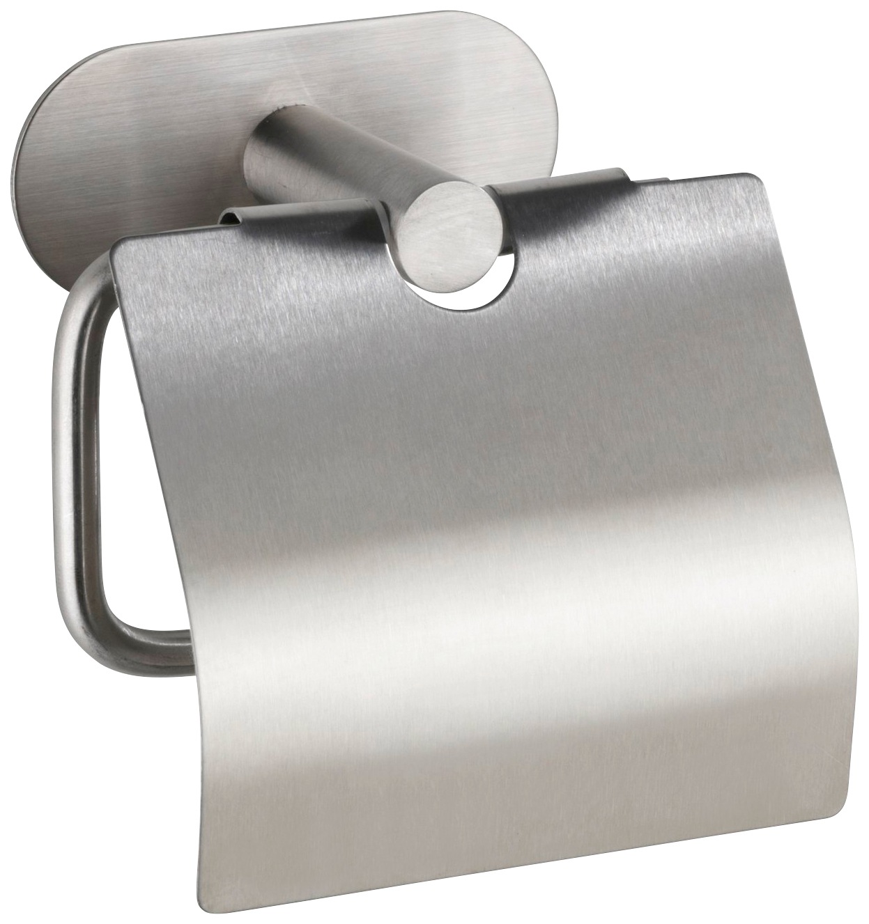 Wenko Toilettenpapierhalter Turbo-Loc Edelstahl mit Deckel Orea Matt günstig online kaufen