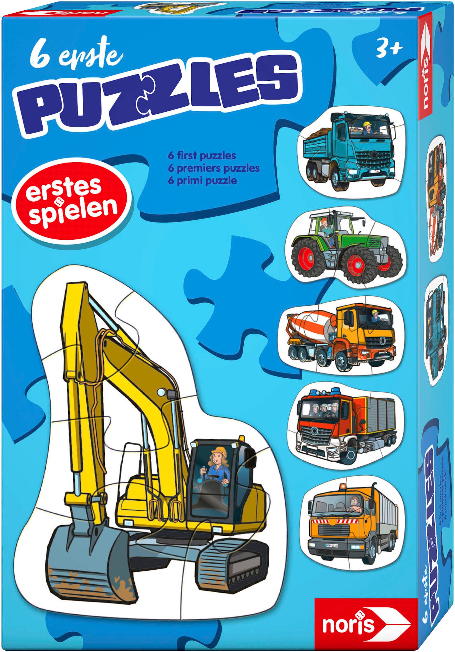 Noris Puzzle »6 erste Puzzles - Fahrzeuge«