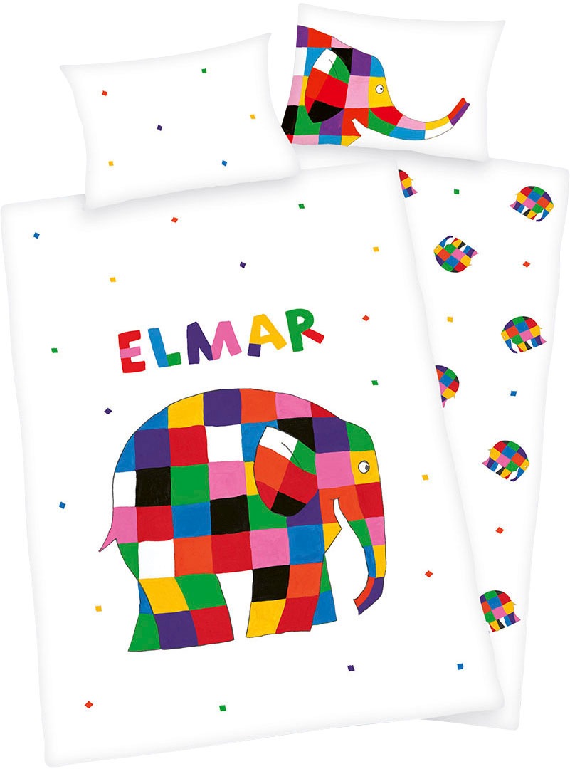Babybettwäsche »Elmar«, (2 tlg.), mit tollem Motiv günstig online kaufen