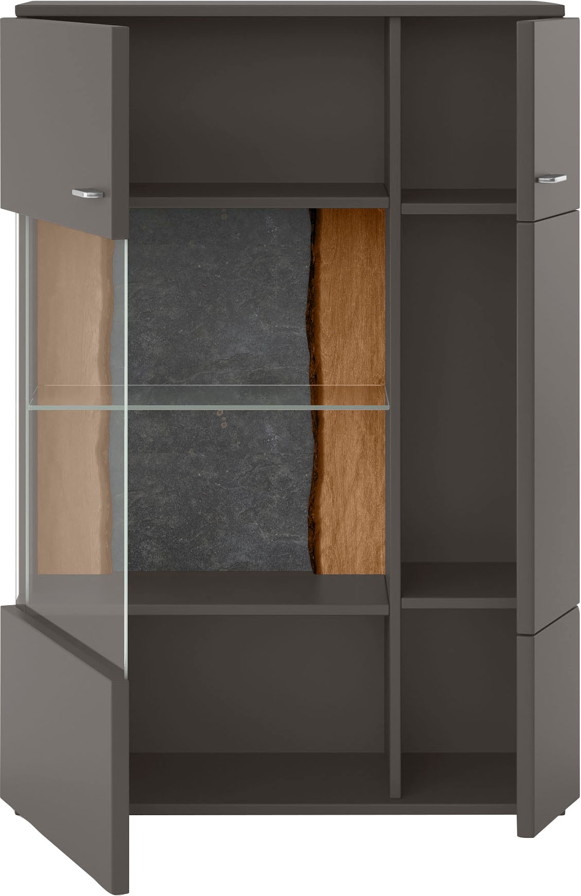 set one by Musterring Stauraumvitrine »TACOMA«, Typ 03/04, Höhe 143, 4 cm, mit getönter Glastür