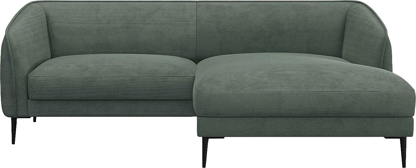 FLEXLUX Ecksofa »Belle Designsofa, bequem durch Kaltschaum im Sitz«, Skandi günstig online kaufen