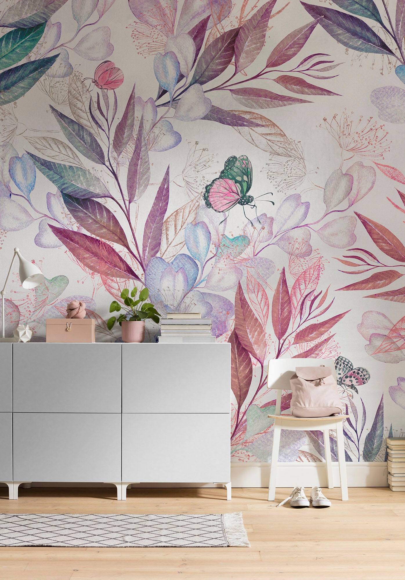 Komar Vliestapete »Digitaldruck Vlies - Eucalyptus - Größe 250 x 250 cm«, bedruckt, Wohnzimmer, Schlafzimmer