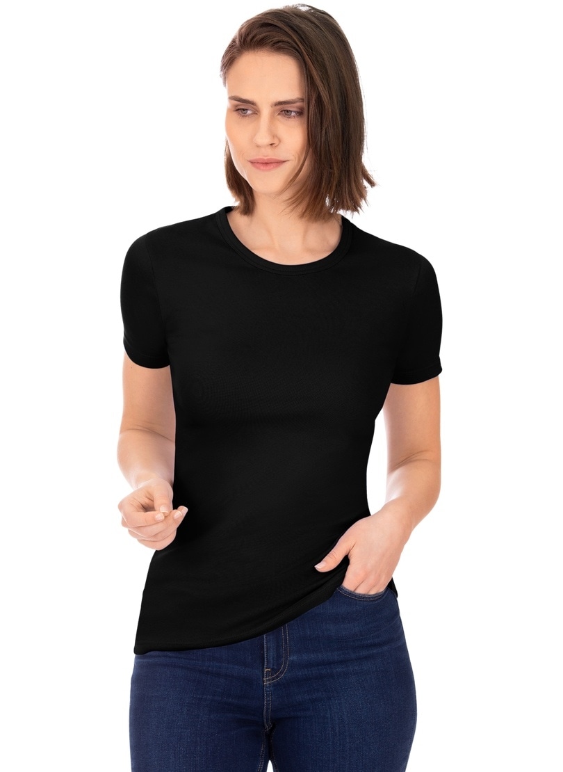 Trigema T-Shirt »TRIGEMA T-Shirt aus bestellen Baumwolle/Elastan«