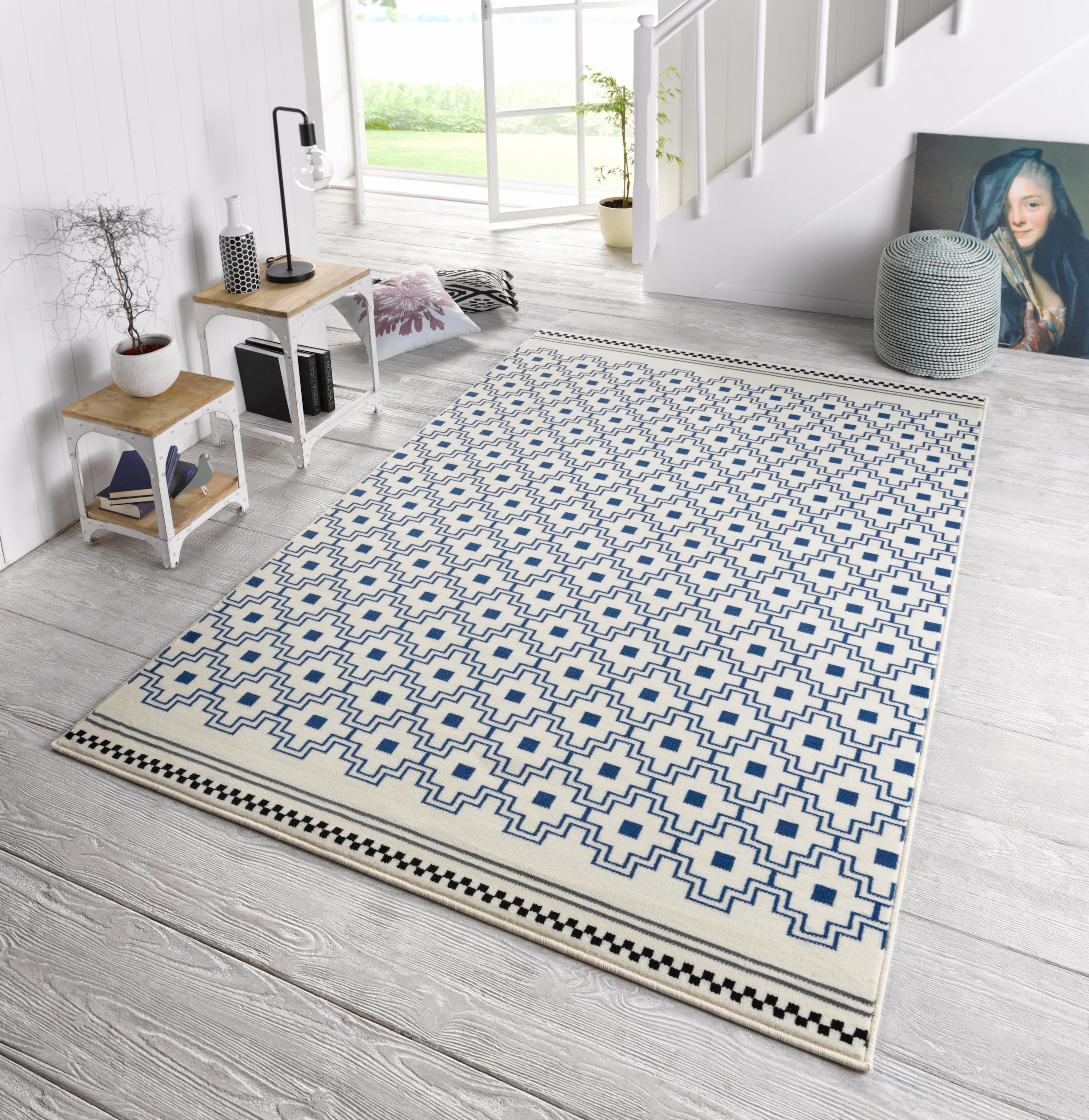 HANSE Home Teppich »Cubic«, Design, rechteckig, bestellen und bequem Robust, Pflegeleicht Gekettelt, Kurzflor schnell Geometrisches