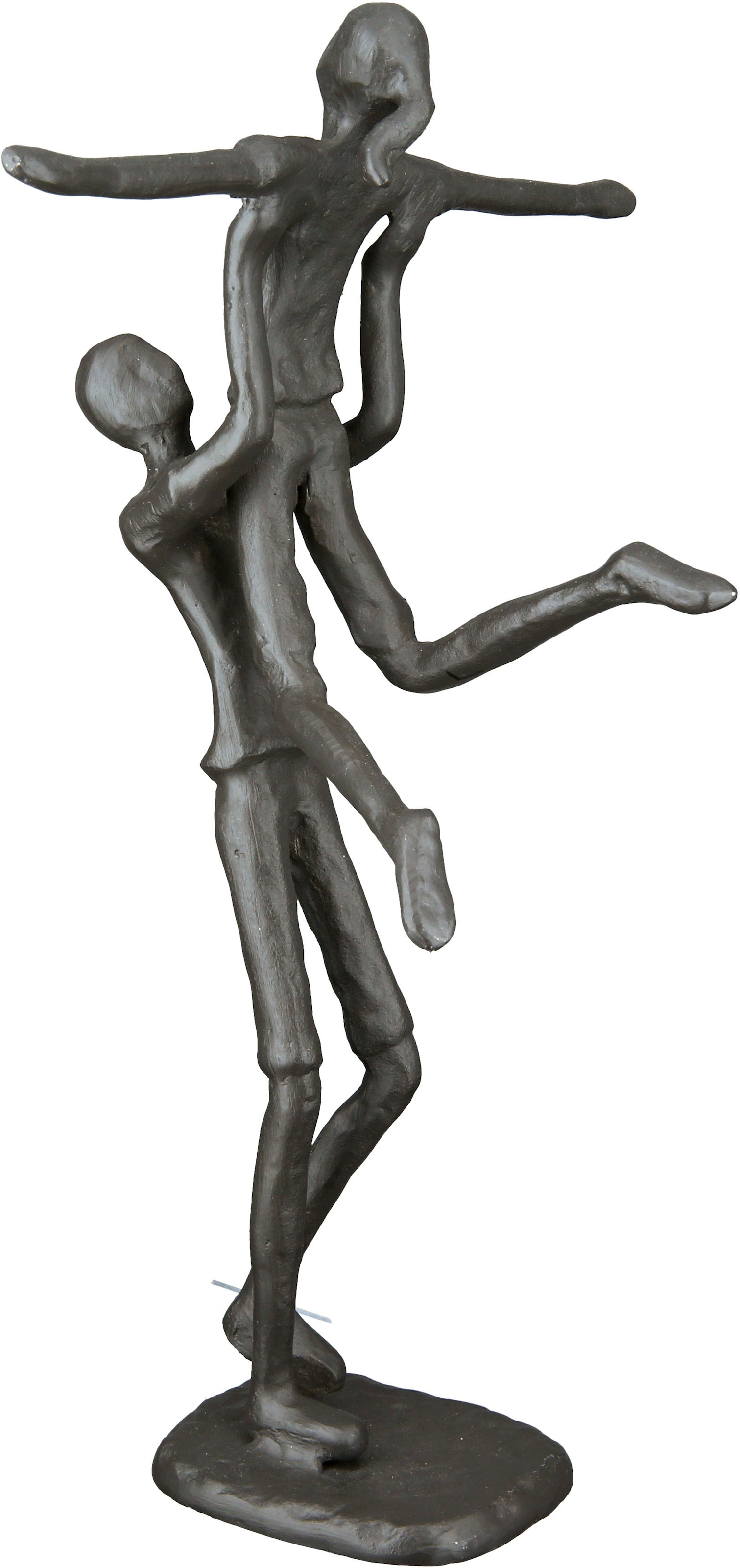 Casablanca by Gilde Dekofigur »Design Skulptur Hebefigur, braun«, Dekoobjekt,  aus Metall, Höhe 23,5 cm, Pärchen, Wohnzimmer online kaufen