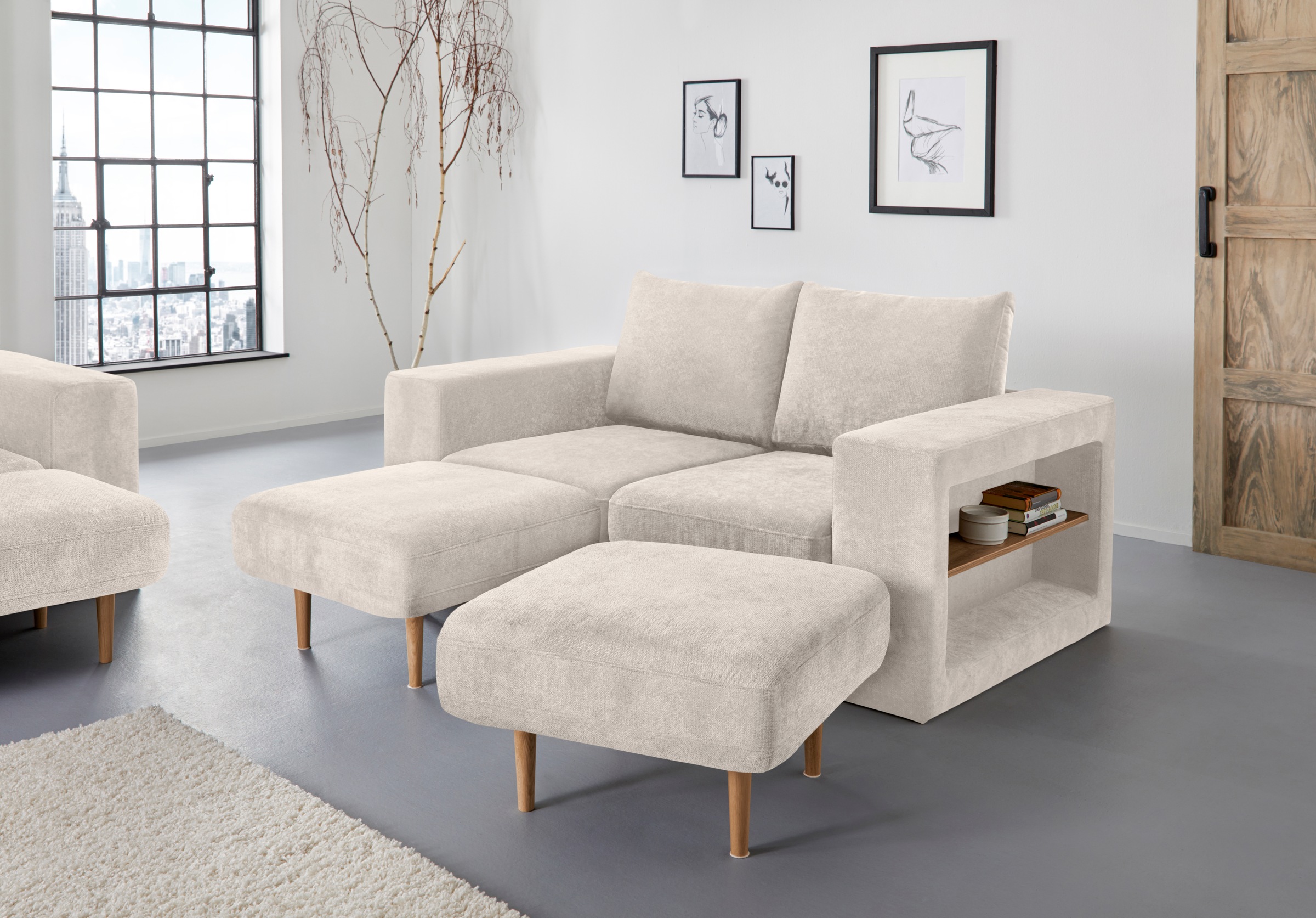 LOOKS by Wolfgang Joop 2,5-Sitzer Looksvb, Verwandlungssofa: aus Sofa wird günstig online kaufen