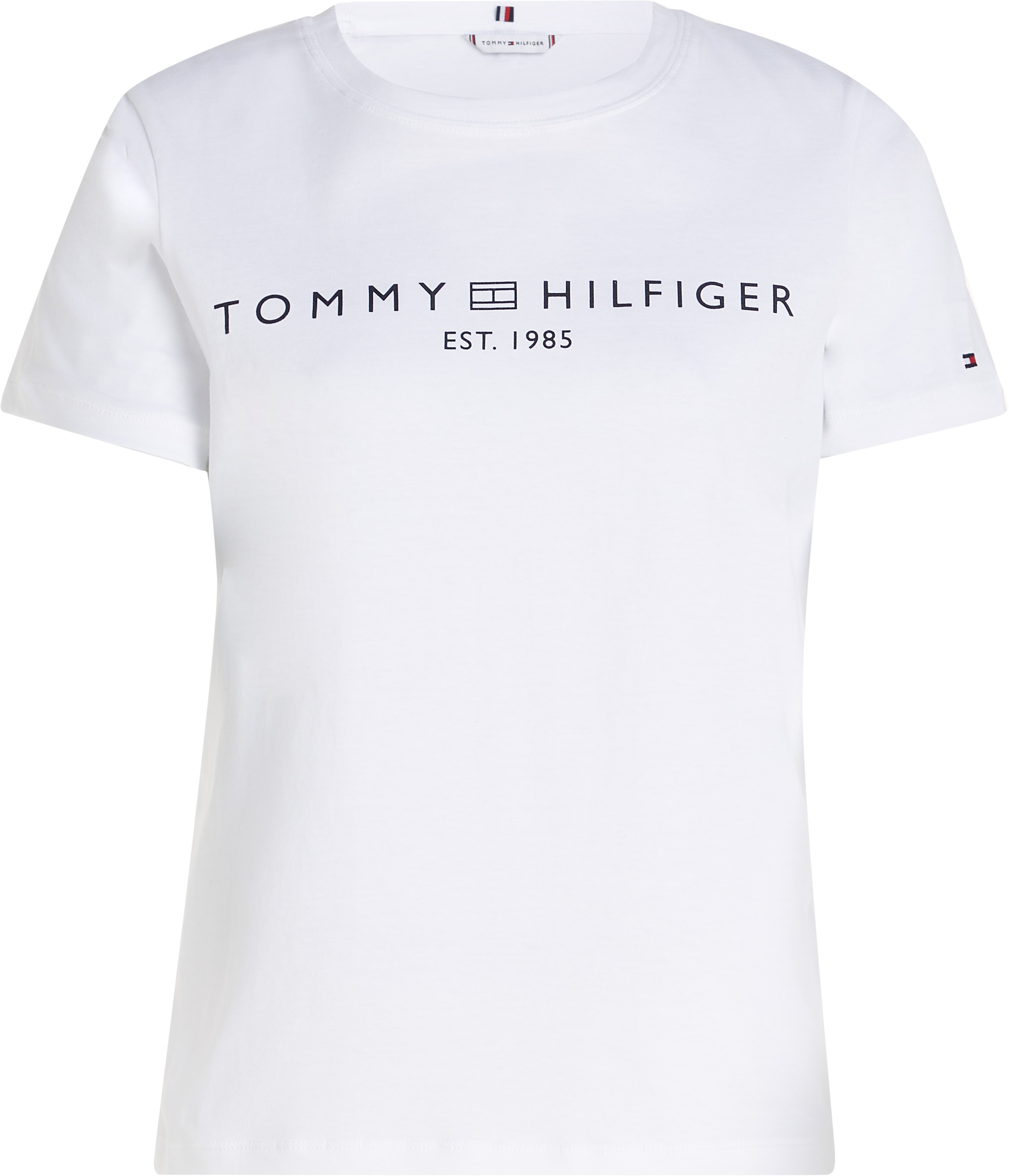 Tommy Hilfiger T-Shirt »REG CORP LOGO C-NK SS«, mit Logoschriftzug