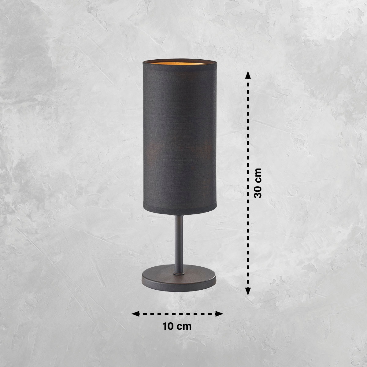 easy! BY FHL LED Tischleuchte »Kira«, 1 flammig, Leuchtmittel E14 | ohne Leuchtmittel, Tischleuchte,Stoffschirm,Schnurschalter,Hochwertige Verarbeitung