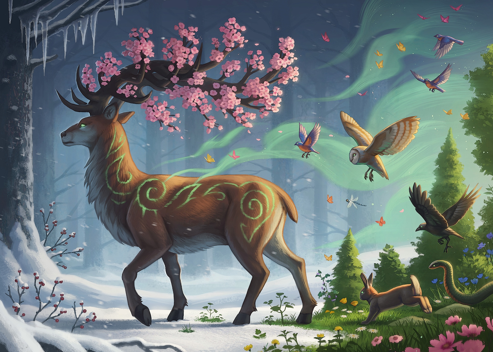 Ravensburger Puzzle »Der Hirsch als Frühlingsbote«, Made in Germany