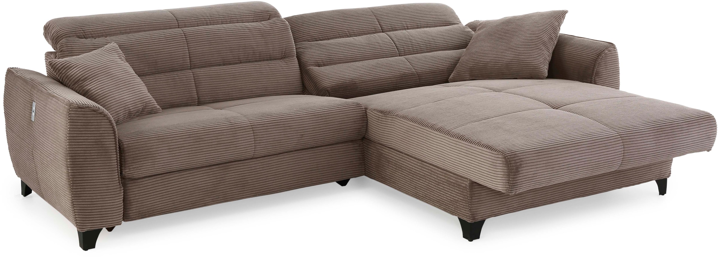Jockenhöfer Gruppe Ecksofa »Double One L-Form«, mit 2x 120cm breiten, elektromotorischen Relaxfunktionen