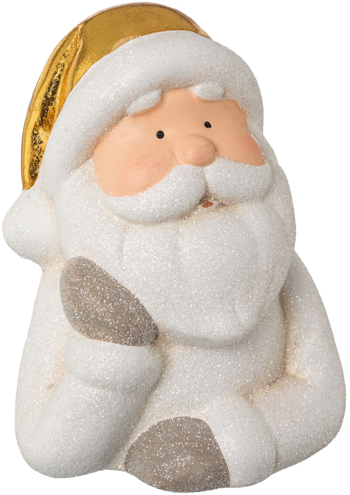 Creativ home Weihnachtsmann »Weihnachtsdeko«, aus Keramik, Höhe ca. 14,5 cm