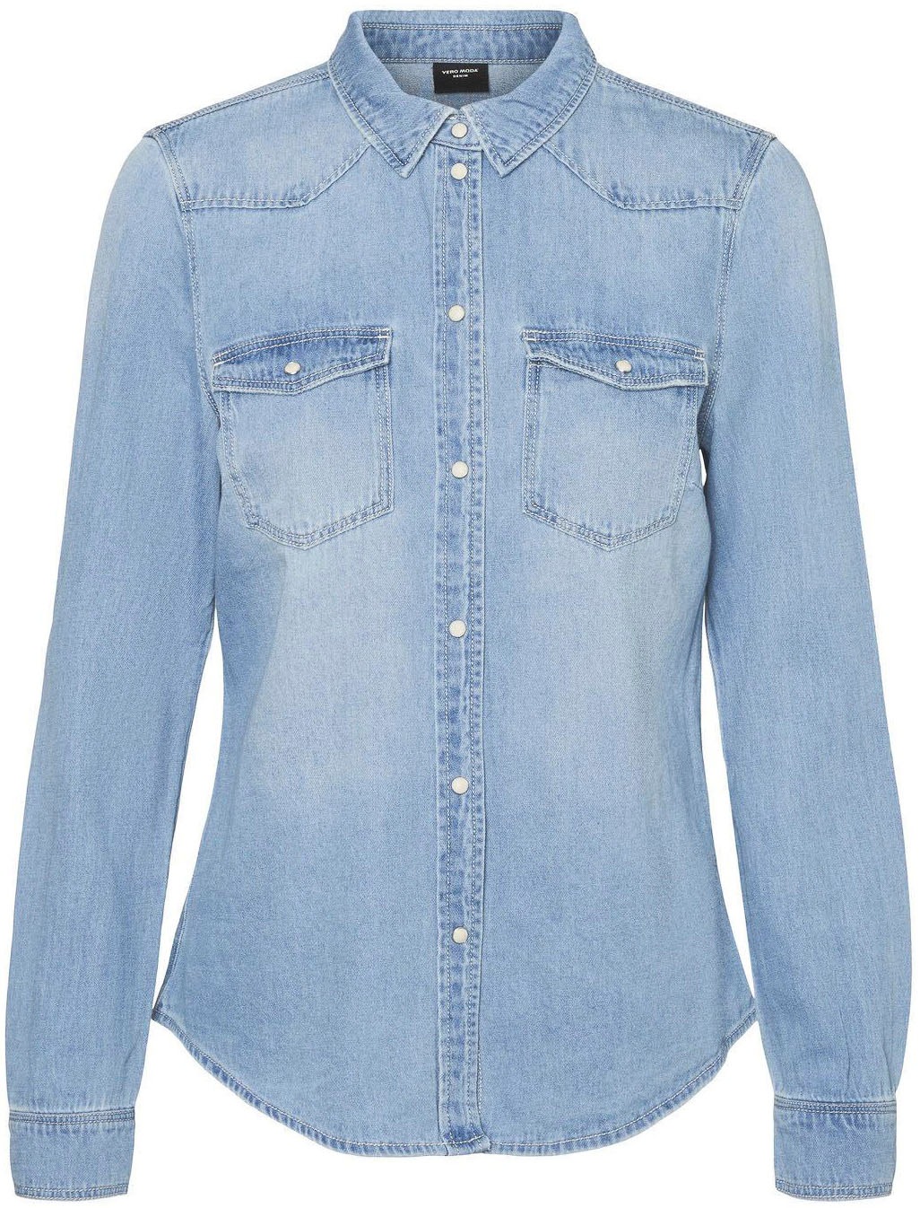 Vero Moda Jeansbluse »VMMARIA LS DENIM SLIM SHIRT MIX NEW«