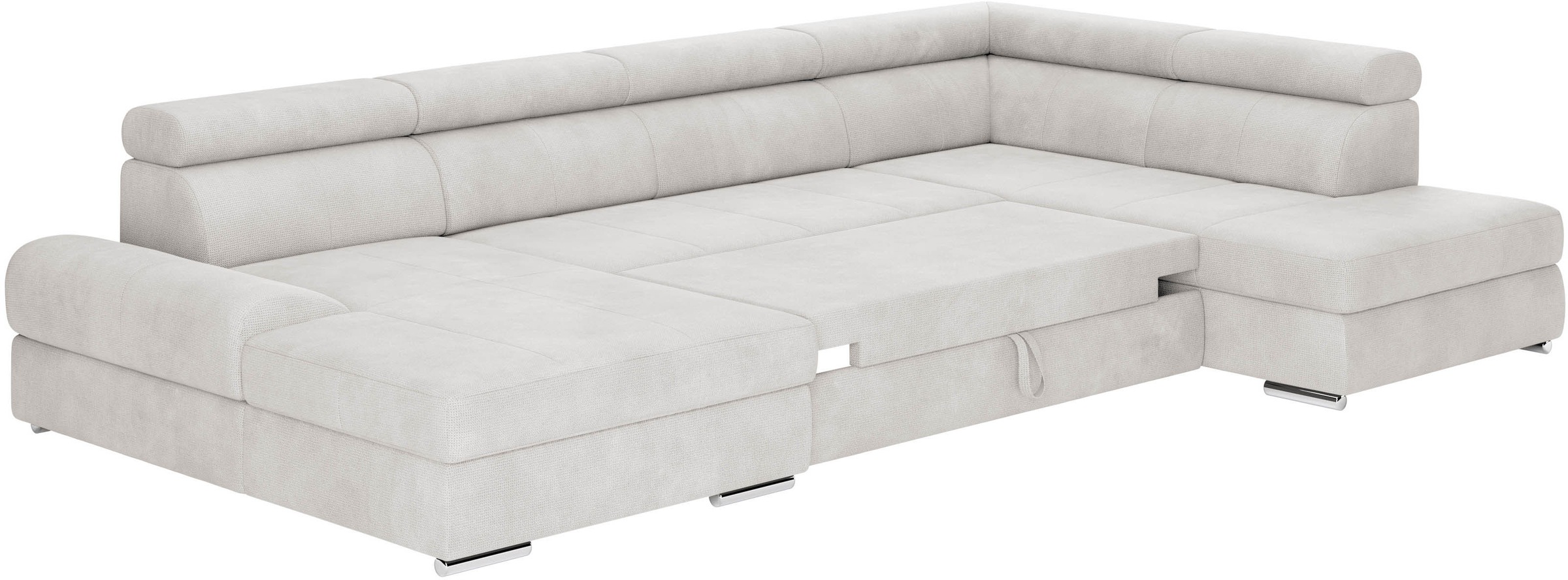 sit&more Wohnlandschaft »U-Form«, mit verstellbaren Kopfteilen, wahlweise mit Bettfunktion