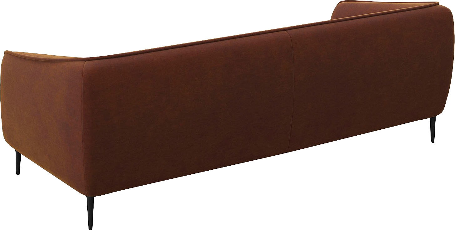 FLEXLUX 3-Sitzer »Belle Designsofa, Couch, bequem durch Kaltschaum im Sitz« Skandinavisches Design, In hochwertiger Verarbeitung