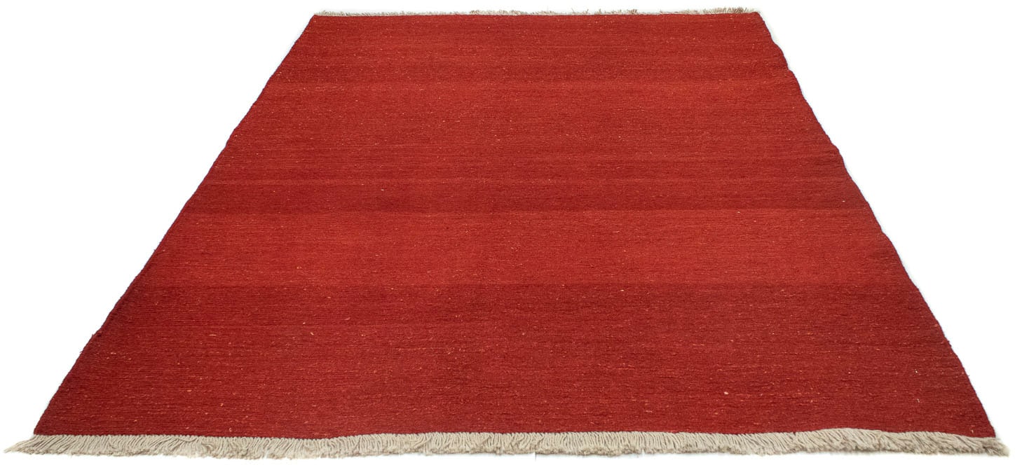 morgenland Wollteppich »Gabbeh Teppich handgeknüpft rot«, rechteckig, 18 mm günstig online kaufen