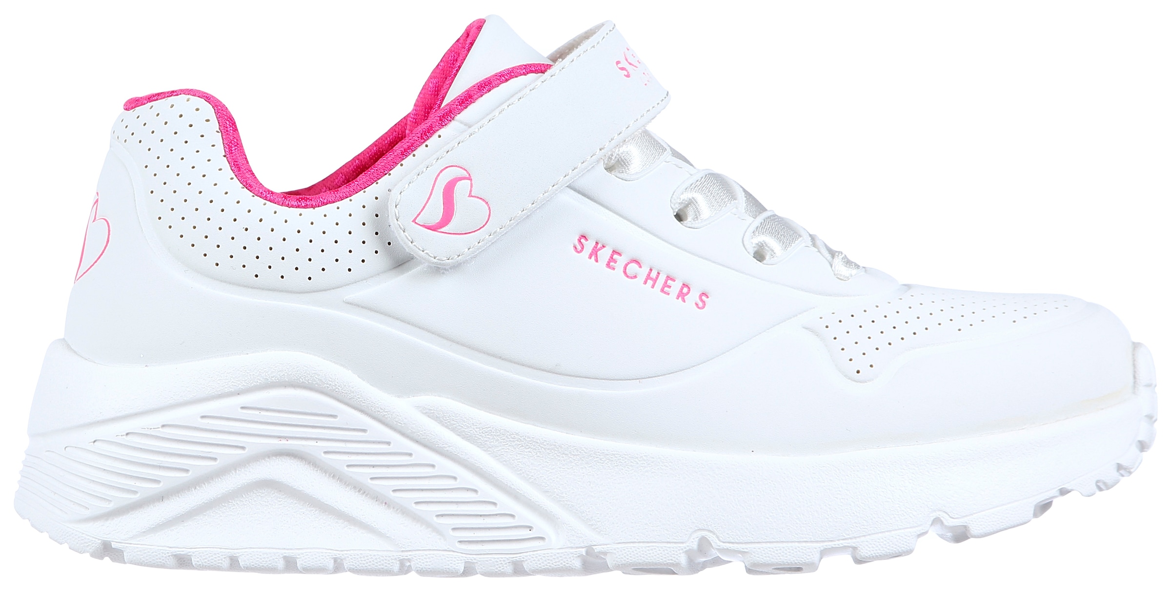 Skechers Sneaker »UNO LITE«, Plateausneaker, Retro Sneaker, Klettschuh im Monochrome Look