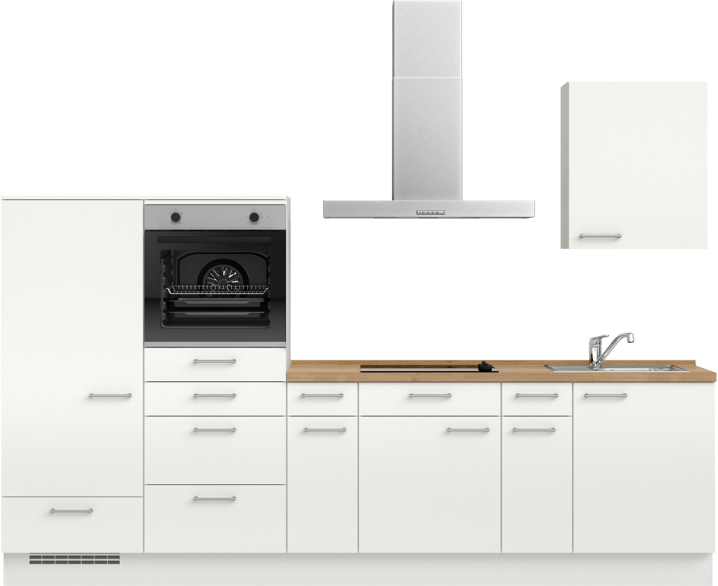 nobilia® Küchenzeile »"Laser I", Ausrichtung wählbar, Breite 300 cm« vormon günstig online kaufen