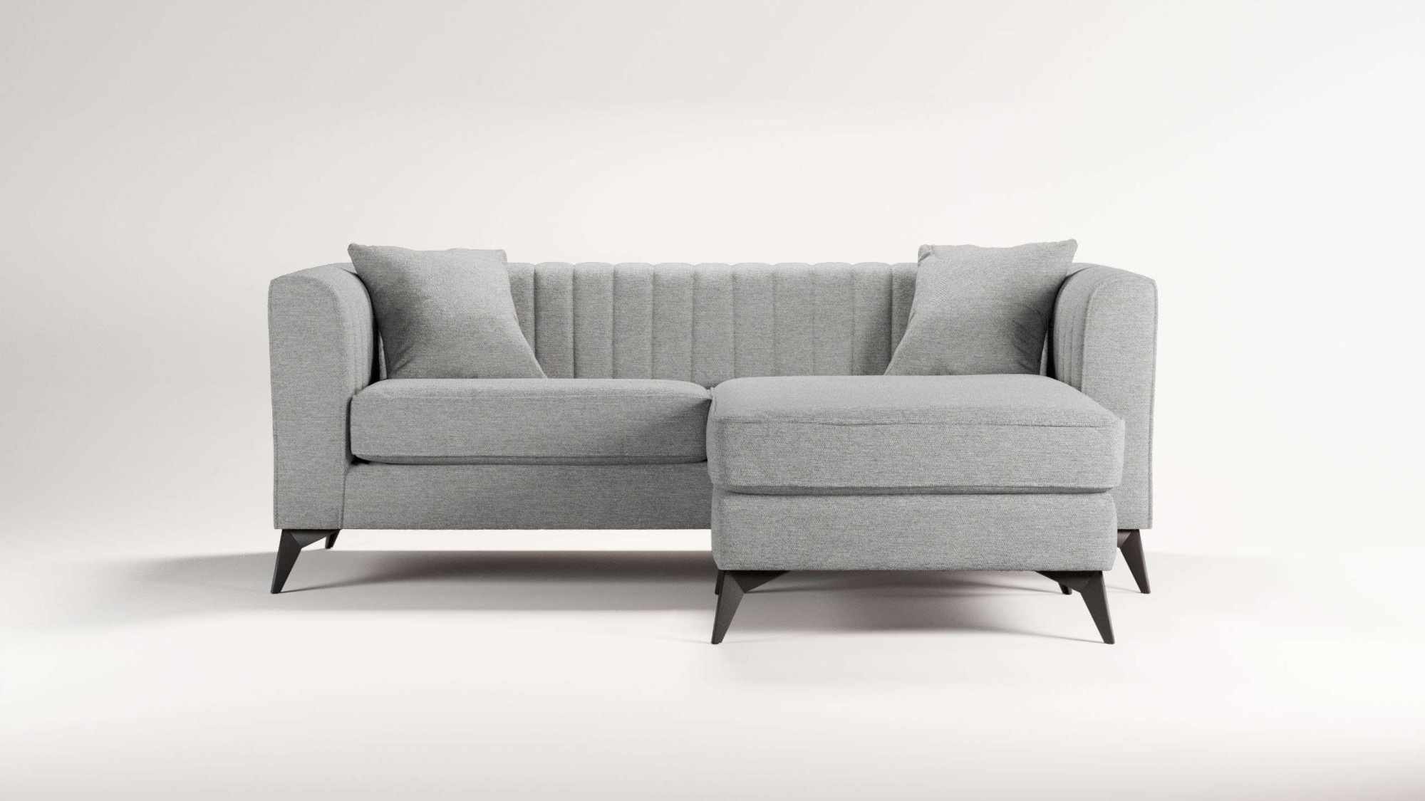Places of Style Ecksofa »MATTHEW L-Form ideal für kleine Räume, Maße B/T/H: günstig online kaufen