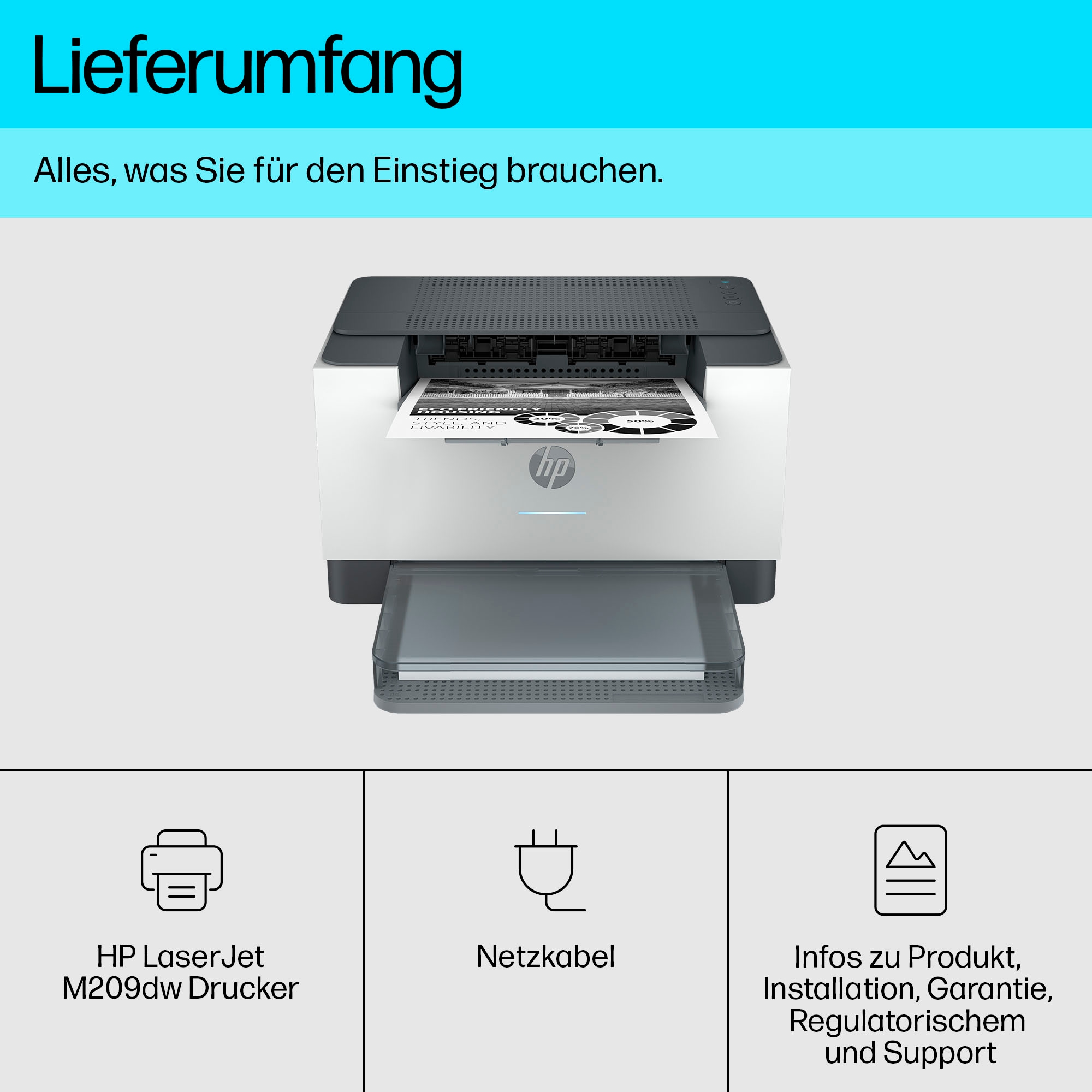 HP Laserdrucker »LaserJet M209dw«