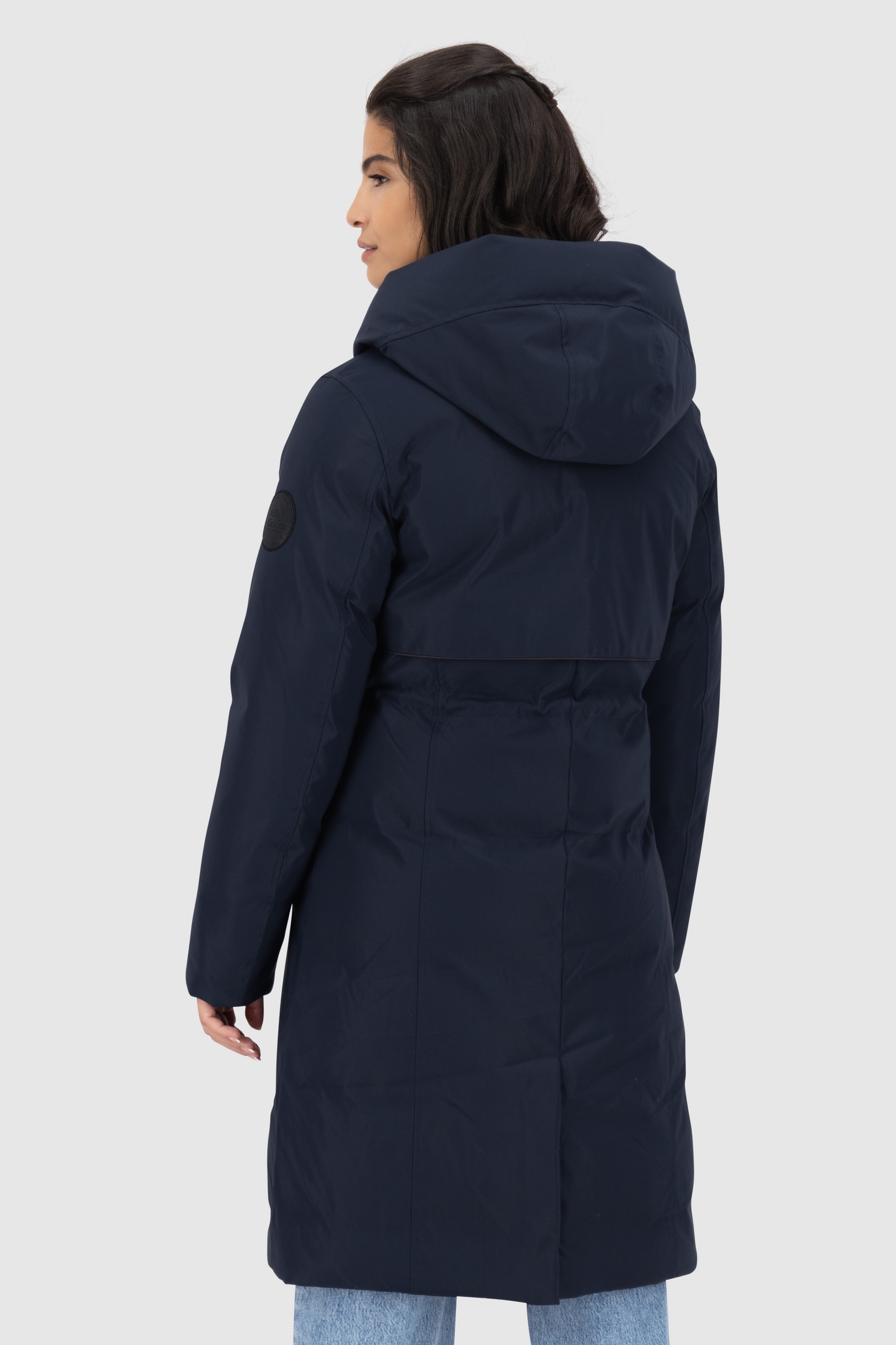 Alife & Kickin Steppjacke »Damen CarsynAK A«, mit Kapuze, Wintermantel mit regulierbarem Taillen- Kordelzug und Kapuze