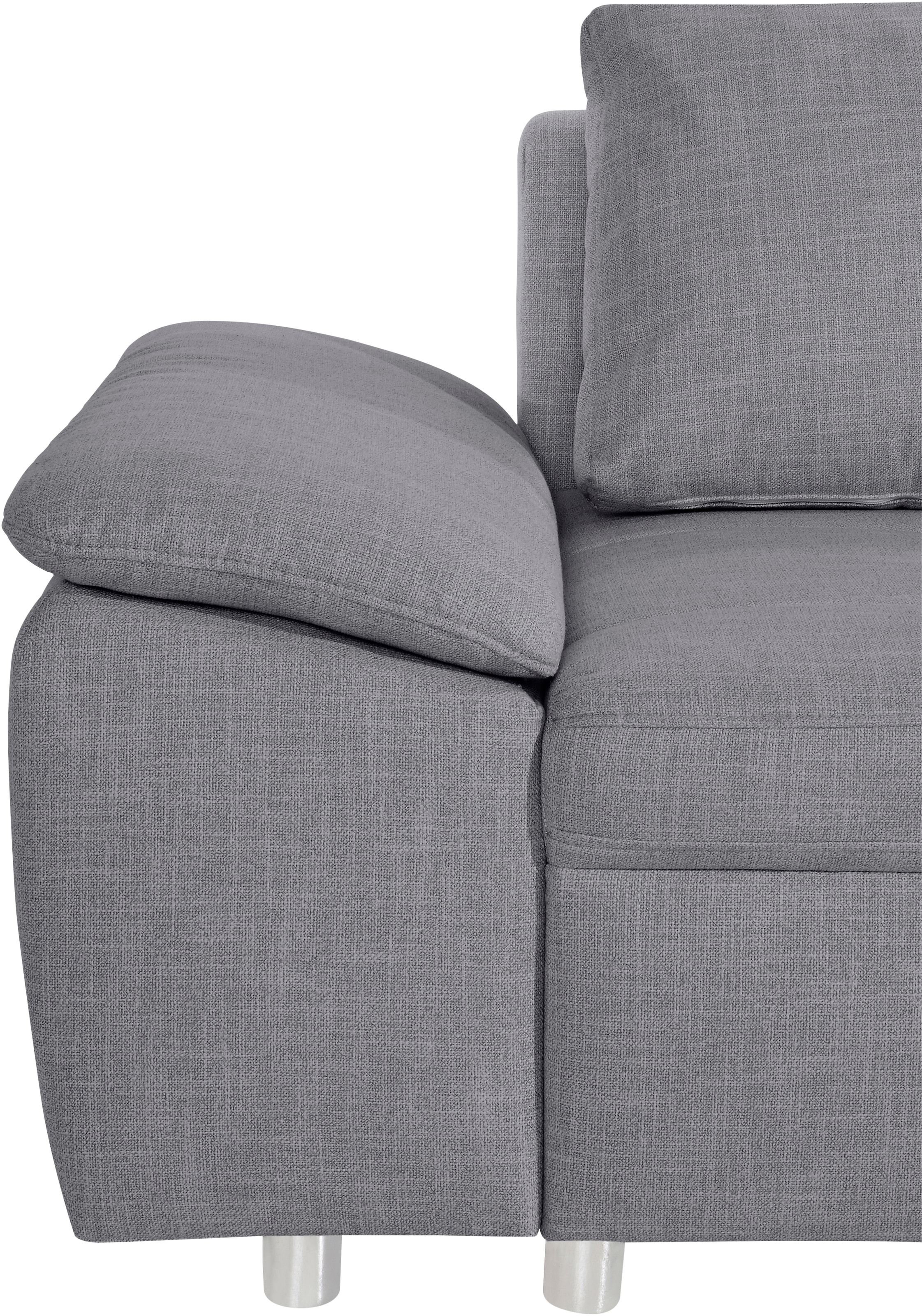 sit&more Ecksofa Labene, wahlweise mit Bettfunktion und Bettkasten, inkl. Rückenkissen