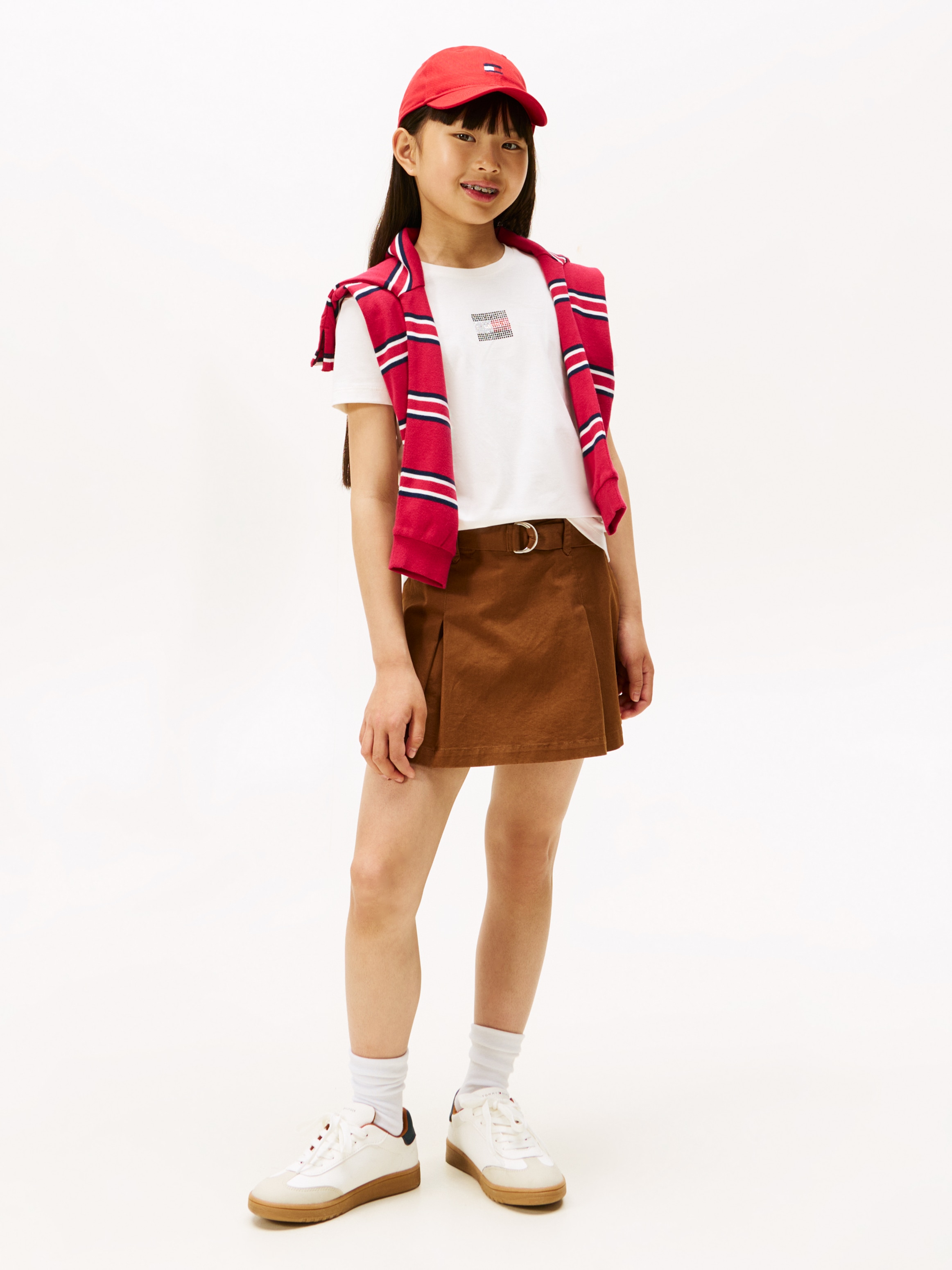 Tommy Hilfiger T-Shirt »RHINE STONE FLAG TEE S/S«, Kinder bis 16 Jahre