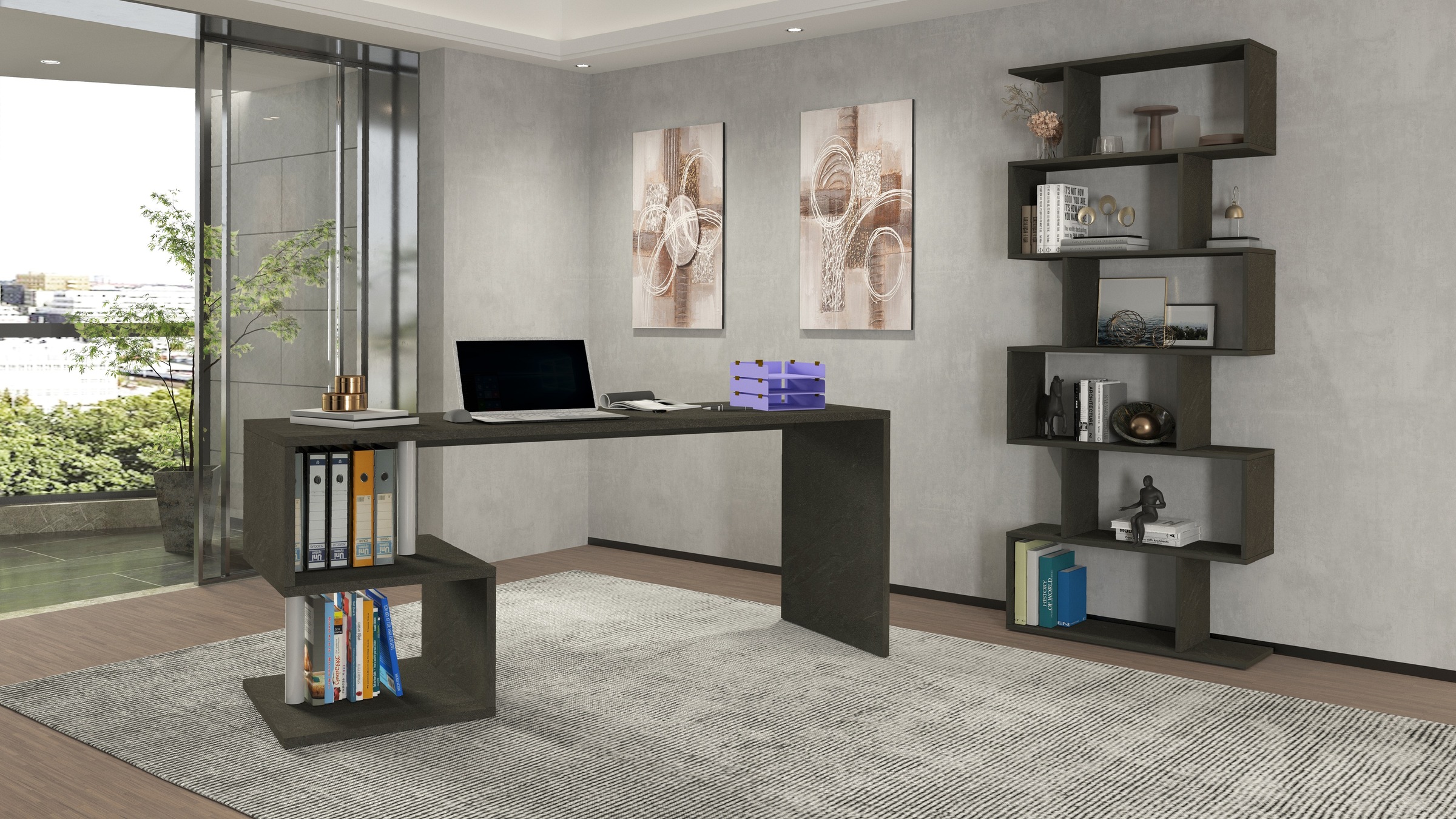 INOSIGN Schreibtisch »Esse, modernes Design«, in verschiedenen Breiten, mit und ohne Monitoraufsatz, Made in Italy