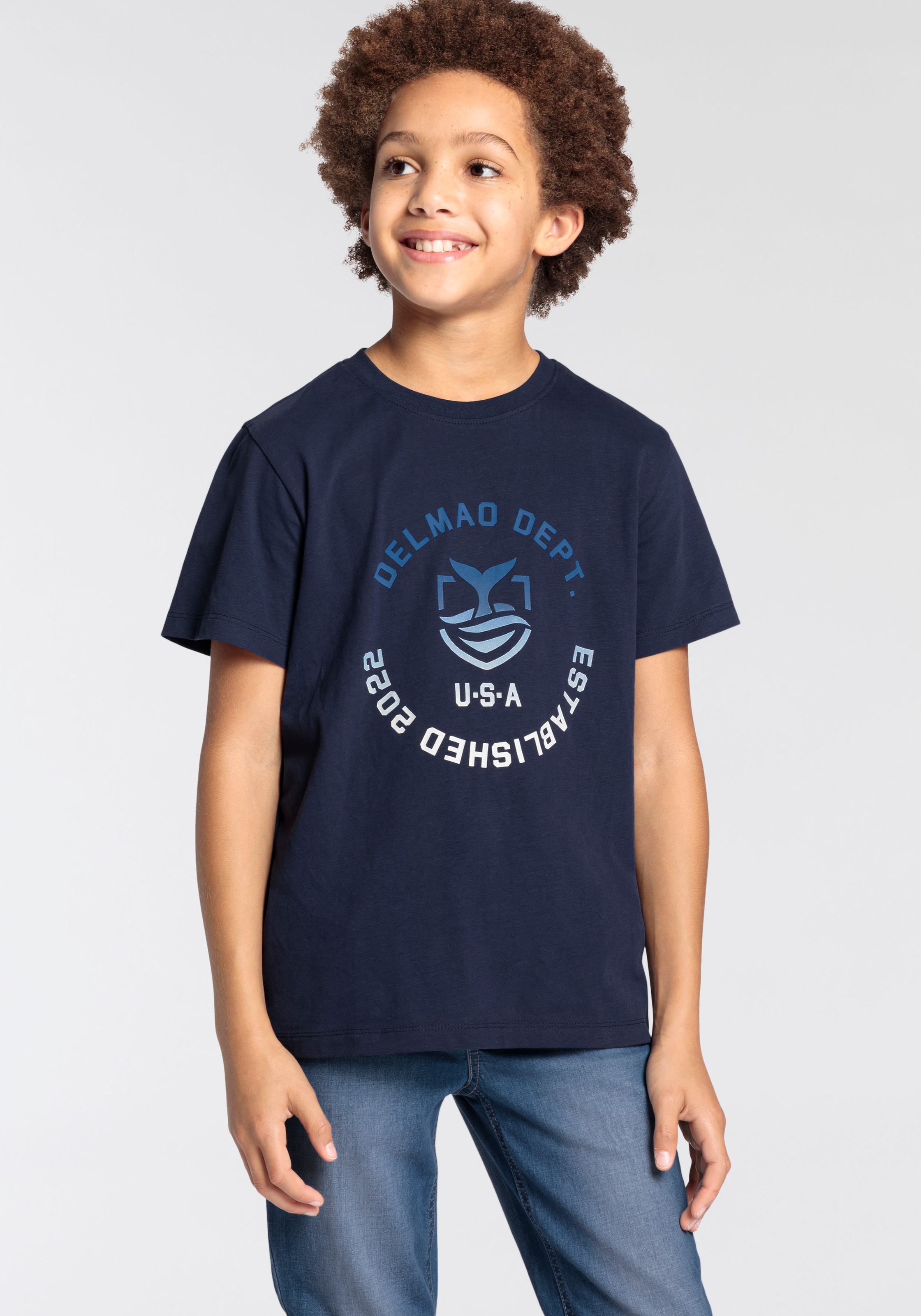 mit bestellen MARKE Jungen«, im T-Shirt Logo-Print. DELMAO Online-Shop »für NEUE