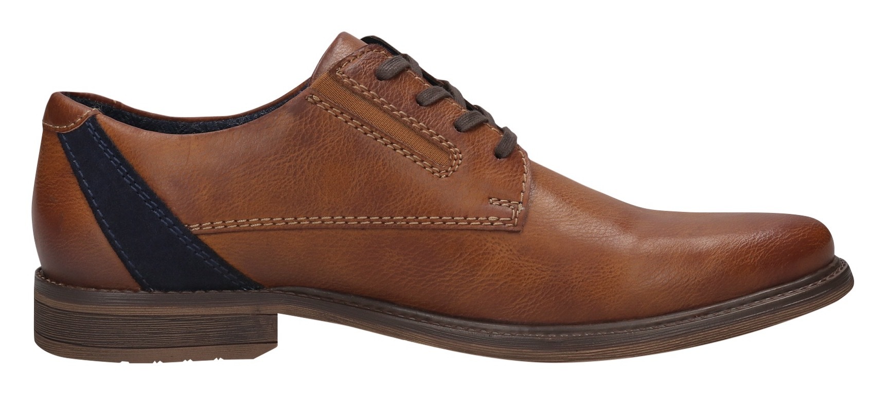 bugatti Schnürschuh, Anzugschuh, Business Schnürschuh mit modischem Fersen-Flag