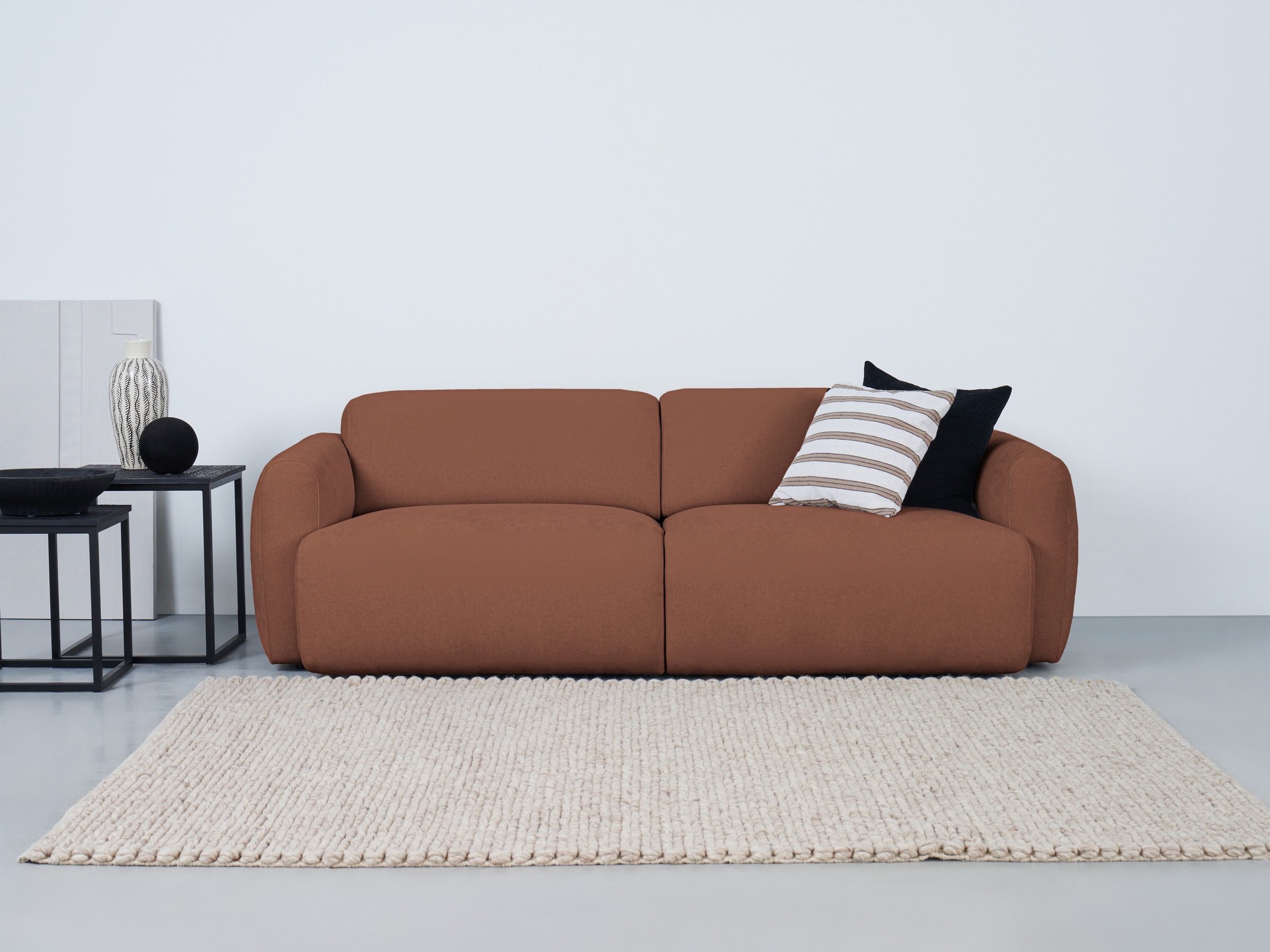 andas 3-Sitzer »Myrland«, Breite 230 cm, Chenille, Easy Clean Stoff, mit Kaltschaum