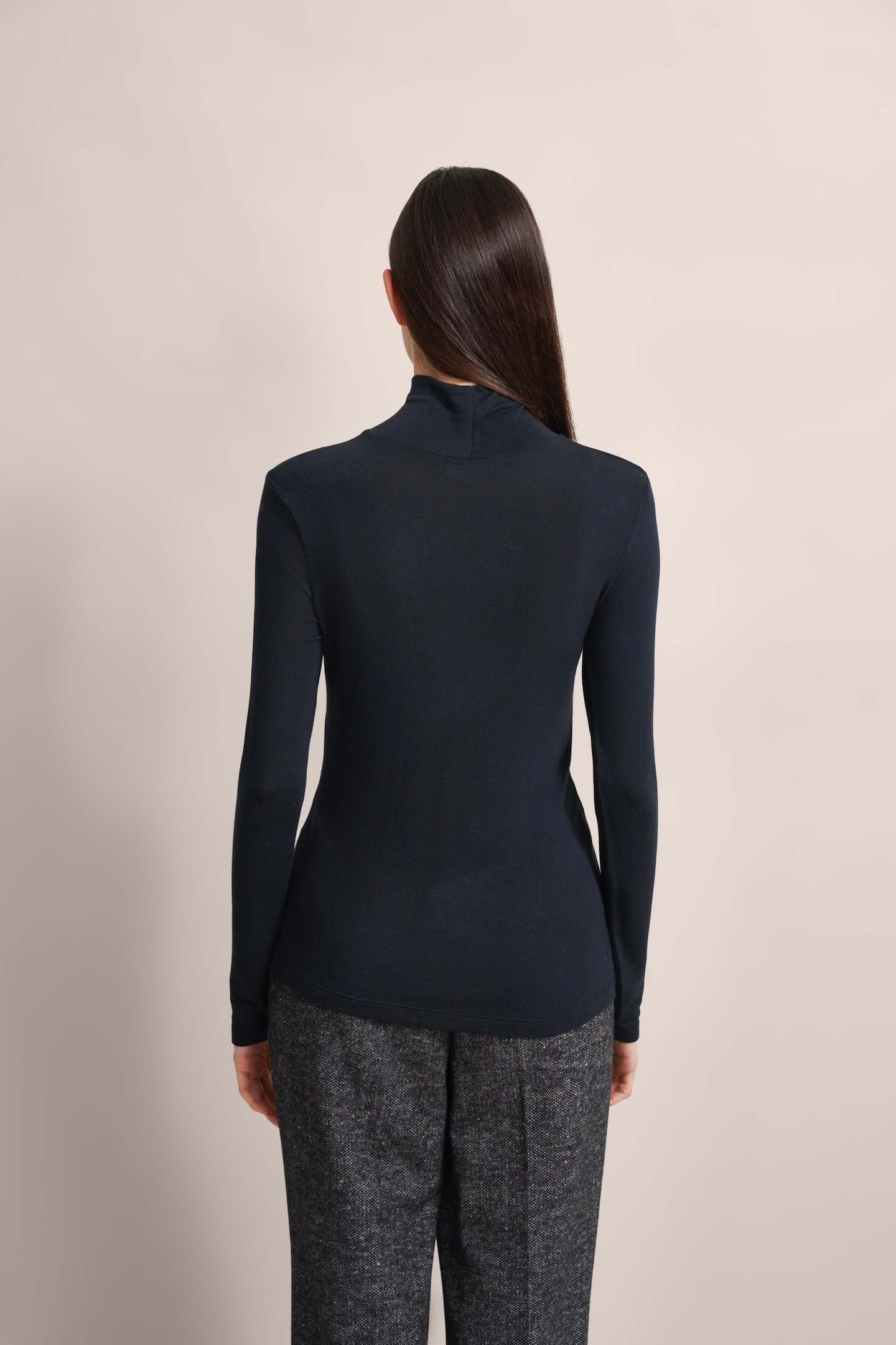 bugatti Langarmshirt, aus elastischer Modalware