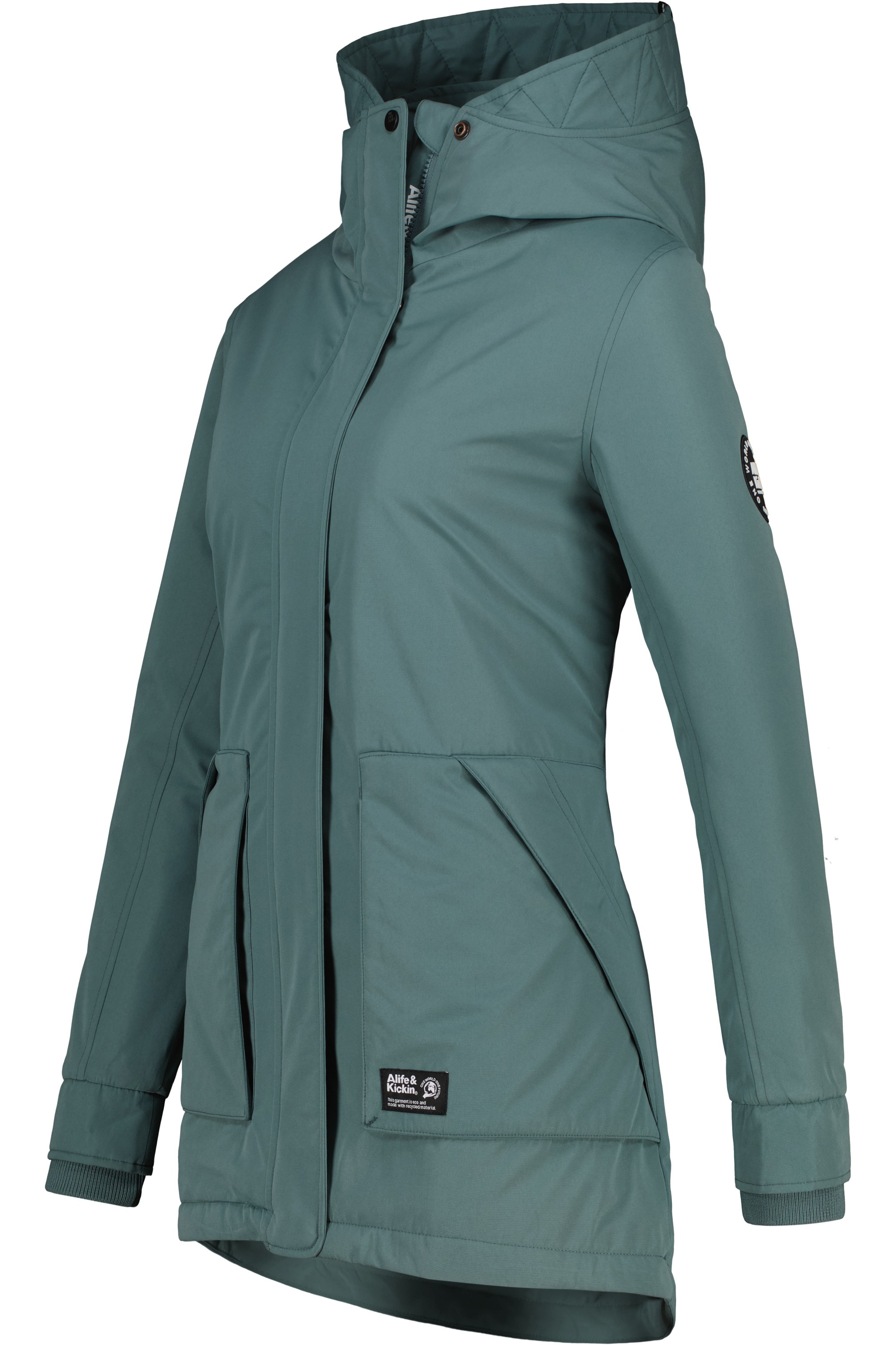 Alife & Kickin Winterjacke »Damen FloraAK A«, mit Kapuze, Gefütterte Winterjacke mit kuscheligem Innenfell und großer Kapuze