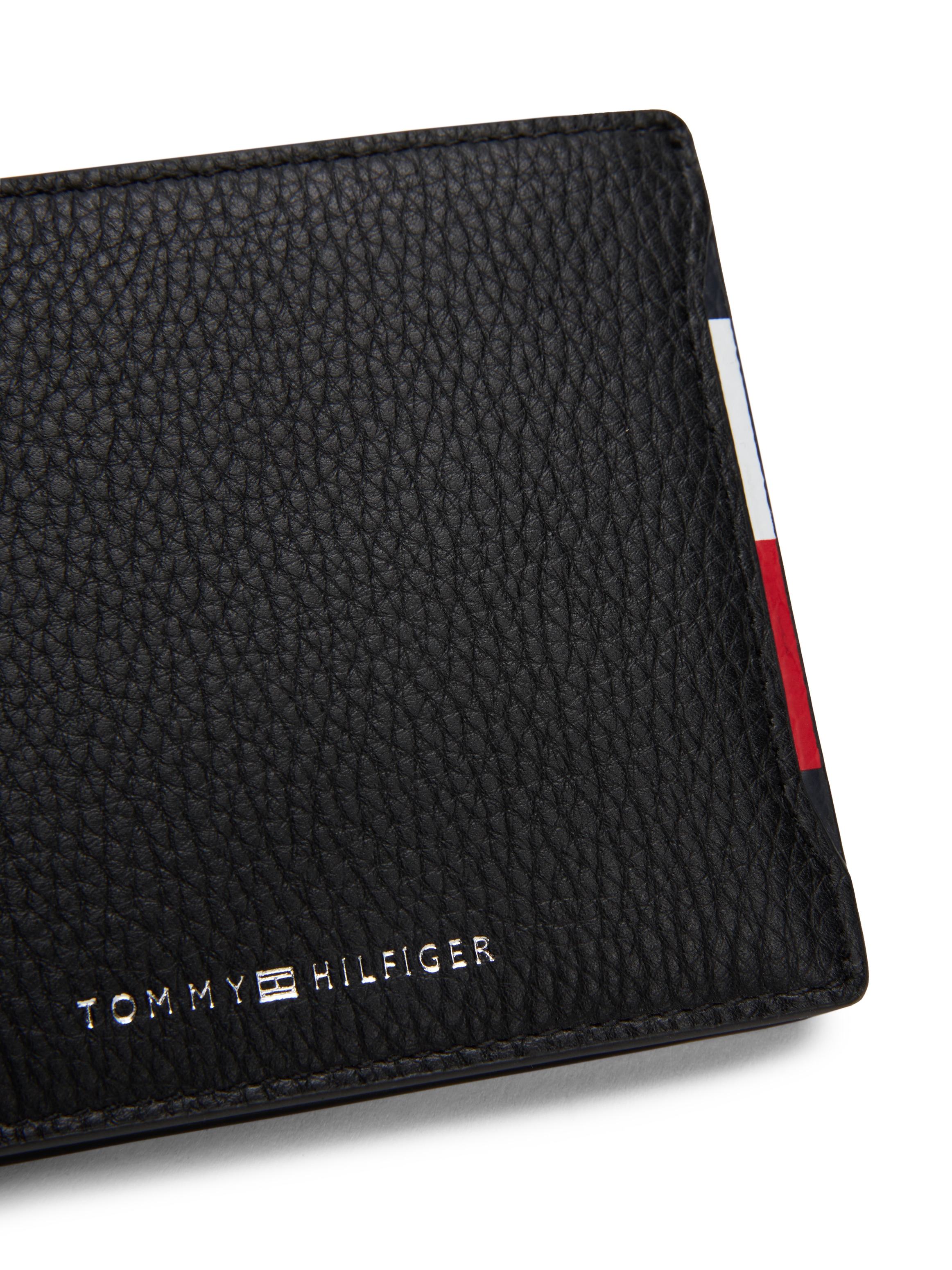 Tommy Hilfiger Geldbörse »TH CENTRAL CC AND COIN«, Men Geldbeutel, Portemonnaie, Innenseite mit farbigen Streifen