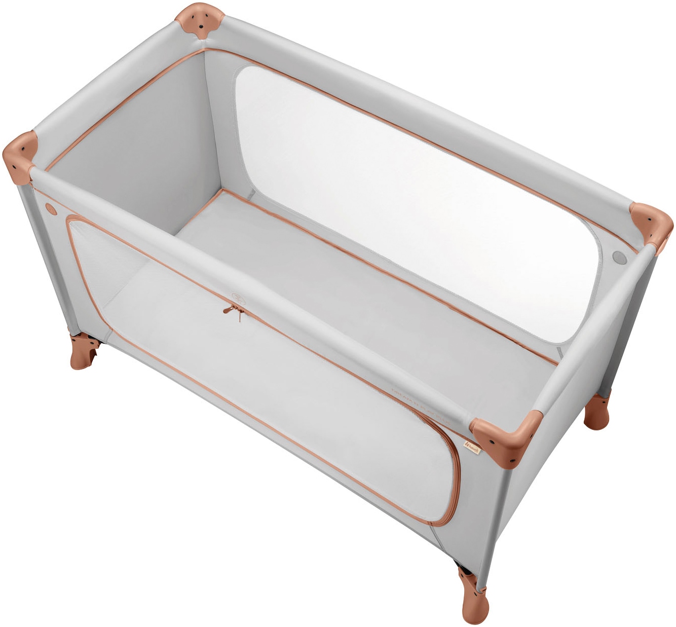 Hauck Baby-Reisebett »Dream N Play Plus, Dusty Cork«, Vorderausstieg